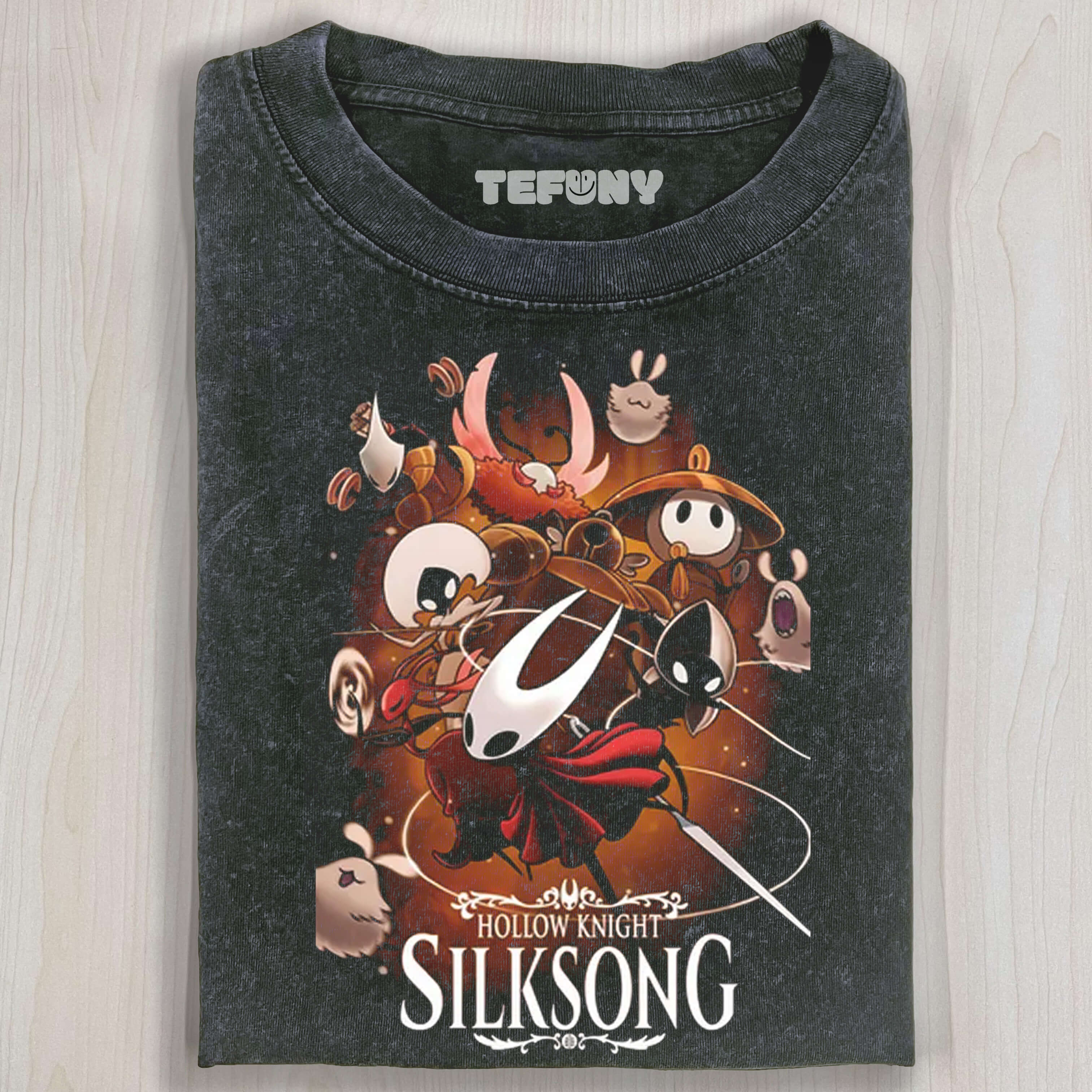 Hollowk Night Silk Song Washed T-Shirt
