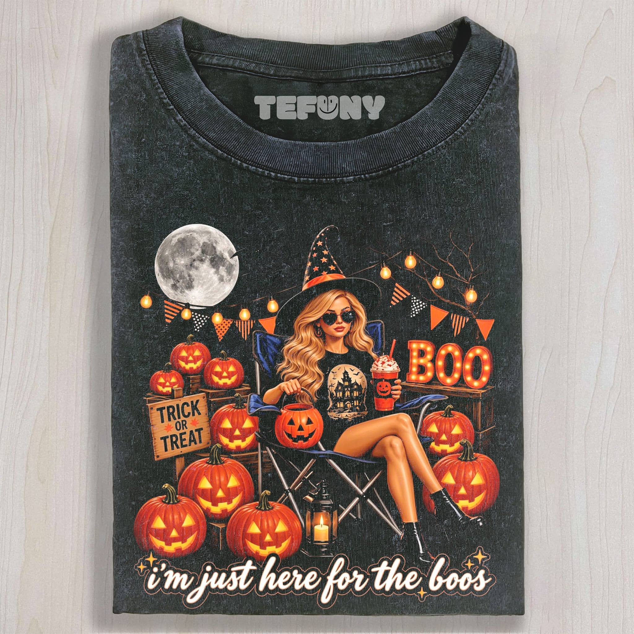 IM JUST HERE FOR THE BOOS UNISEX TEE, TANK TOP, LAYERED LS, SWEATSHIRT & HOODIE