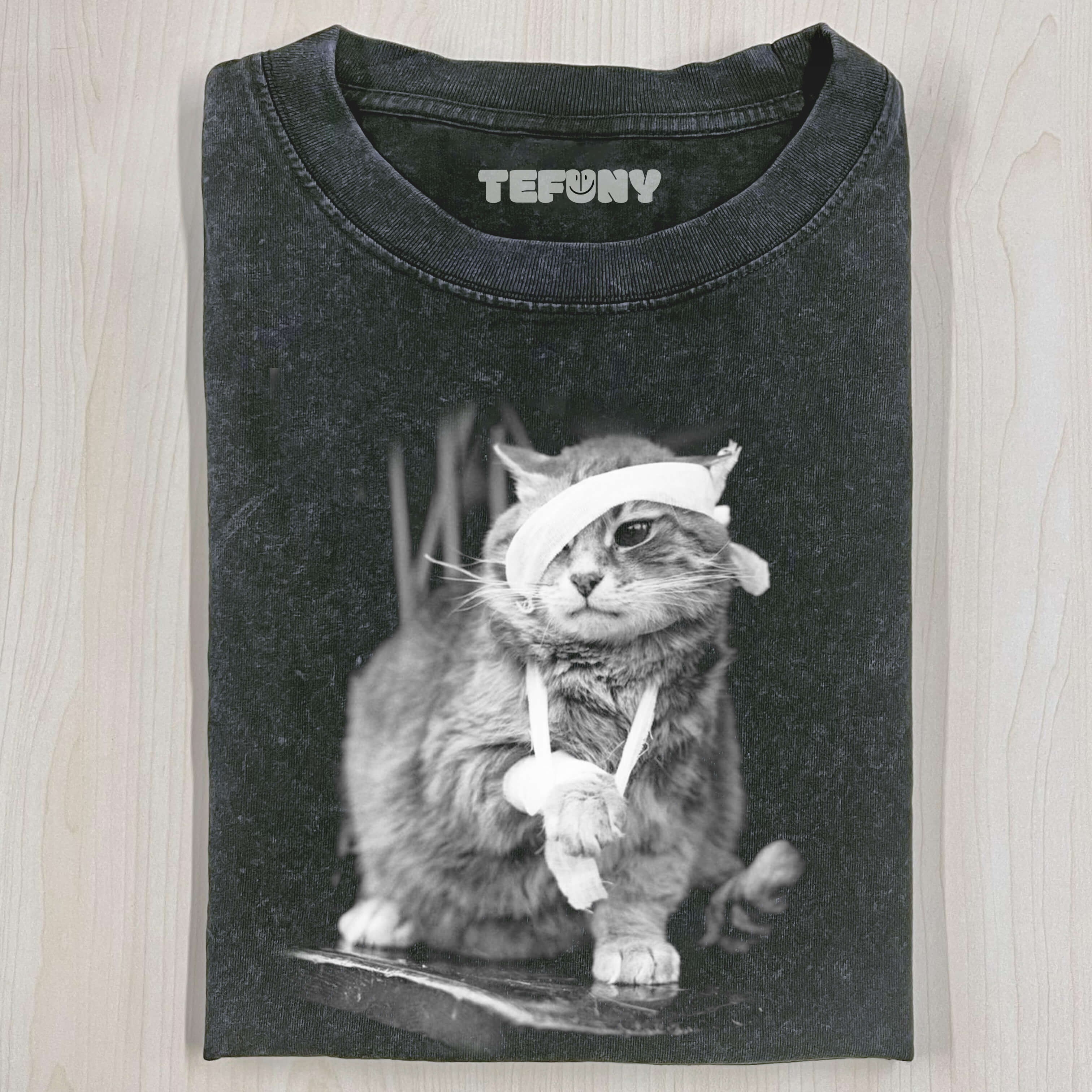 INJURED CAT T-SHIRT