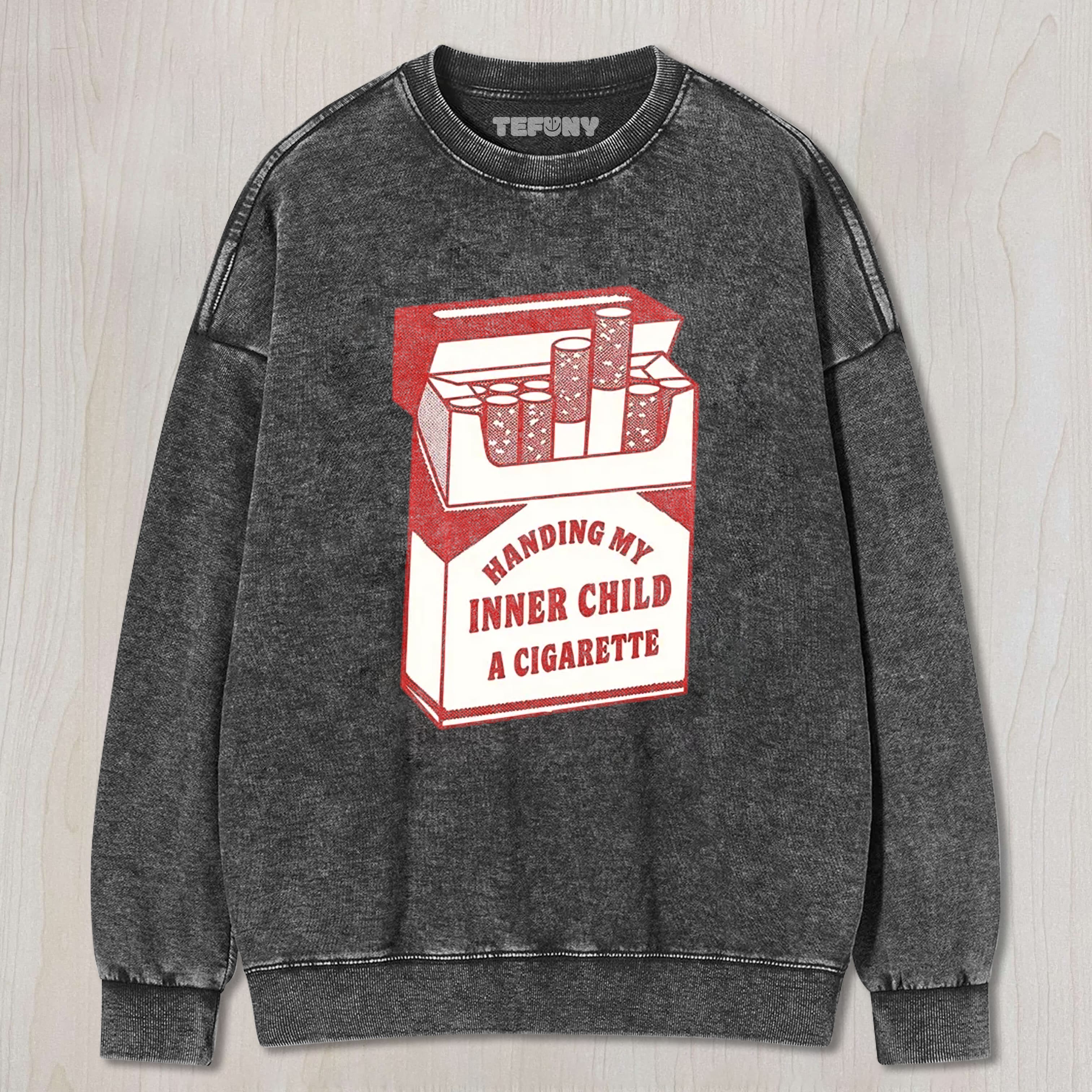 INNER CHILD CIGARETTE WASHED TEE & SWEAT & HOOD