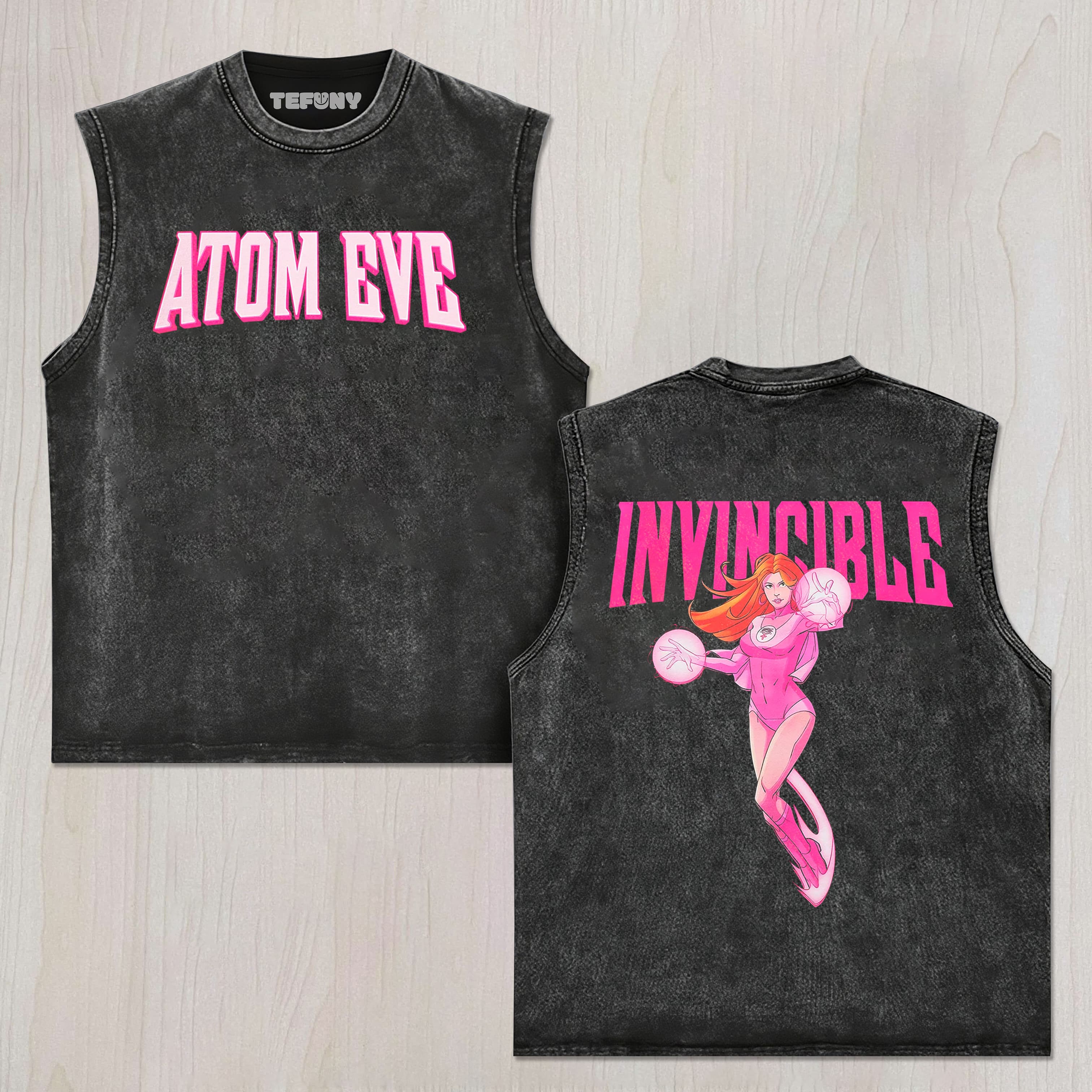 INVINCIBLE ATOM EVE UNISEX TEE, TANK TOP, LAYERED LS, SWEATSHIRT & HOODIE