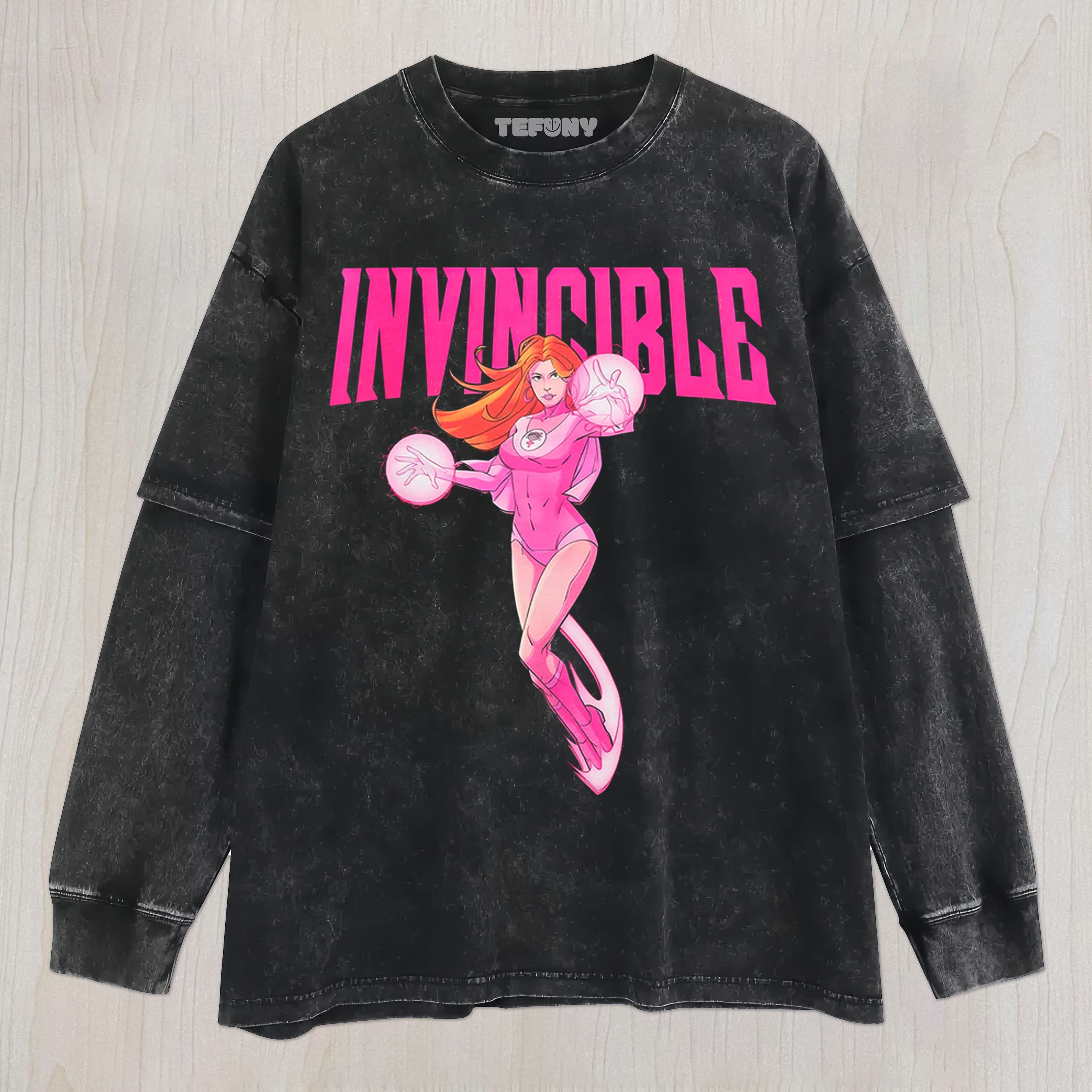INVINCIBLE ATOM EVE UNISEX TEE, TANK TOP, LAYERED LS, SWEATSHIRT & HOODIE