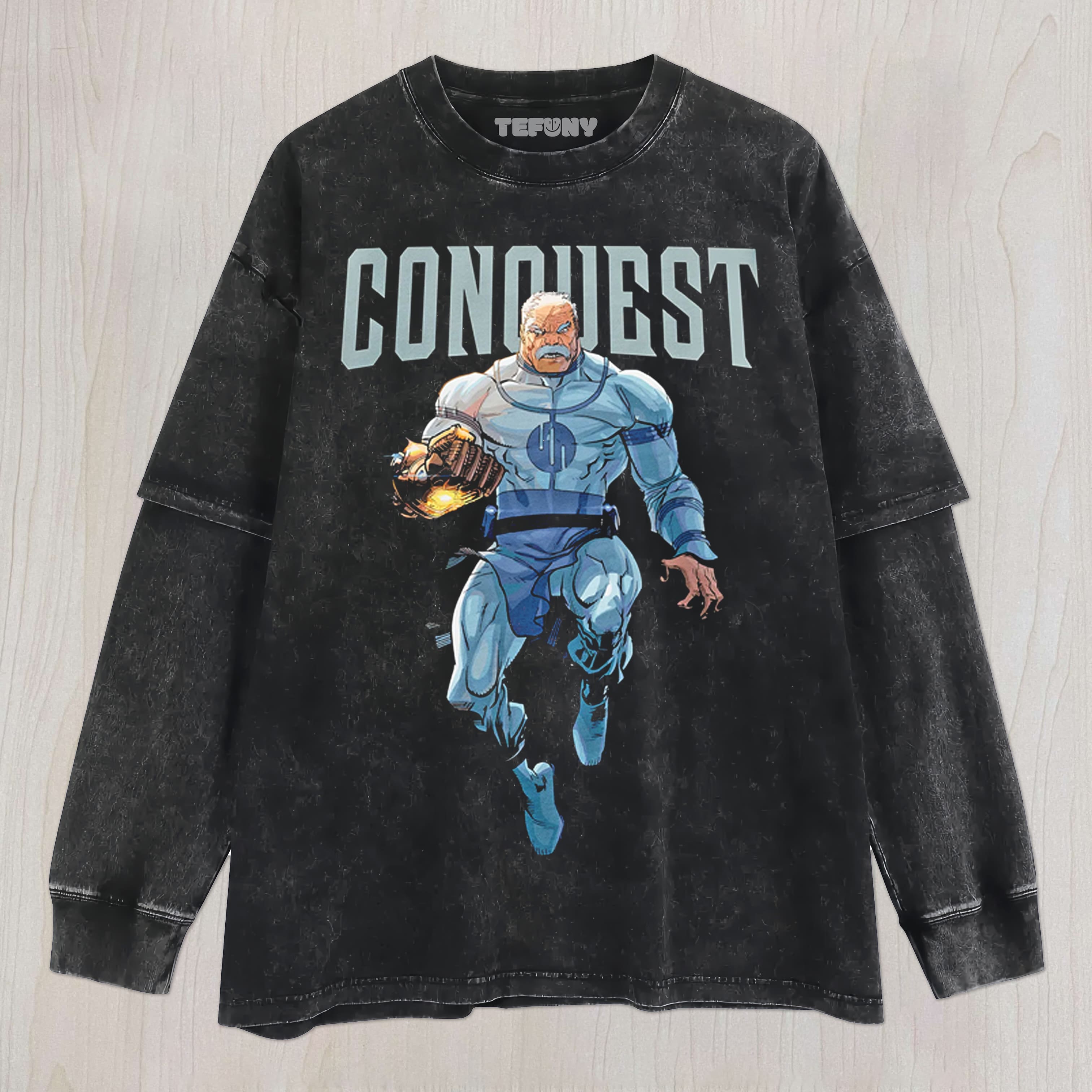 INVINCIBLE CONQUEST UNISEX TEE, TANK TOP, LAYERED LS, SWEATSHIRT & HOODIE