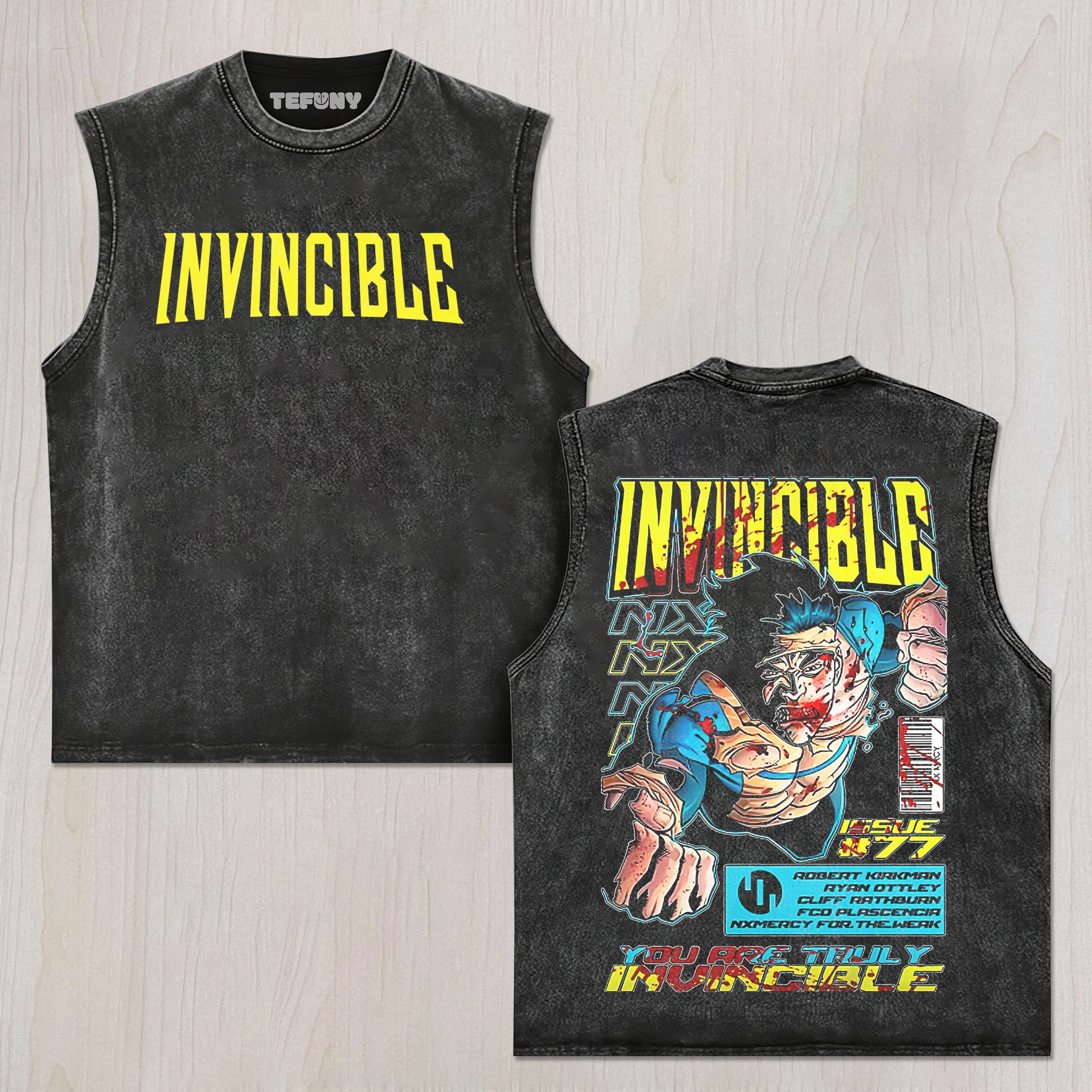 INVINCIBLE ESSENTIAL UNISEX TEE, TANK TOP, LAYERED LS, SWEATSHIRT & HOODIE