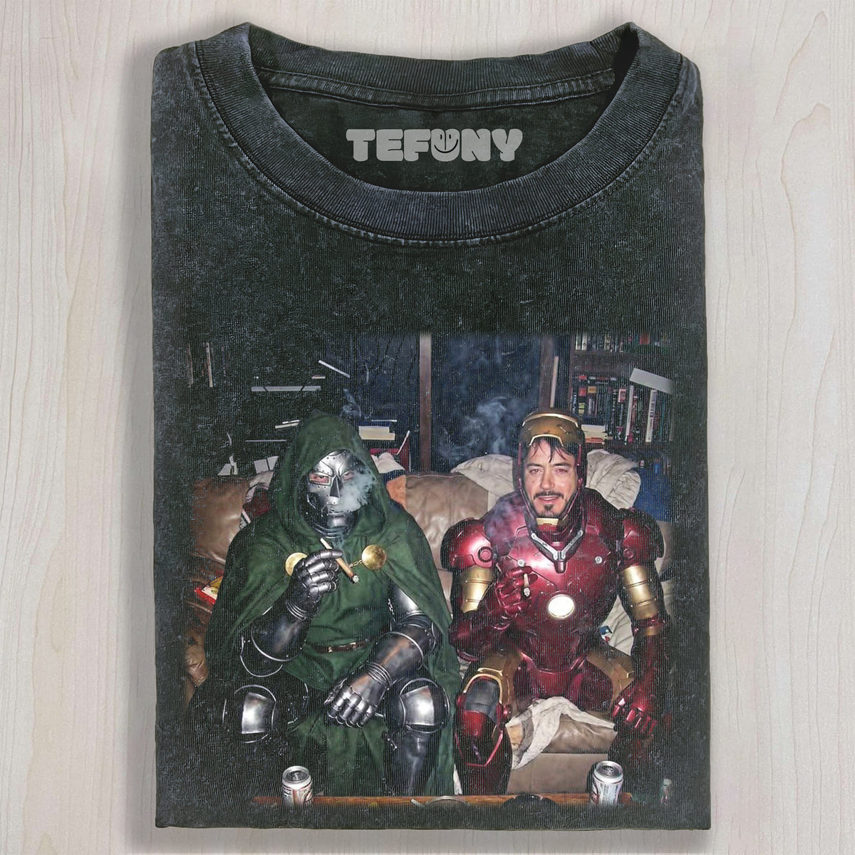 IRON MAN AND DR. DOOM UNISEX TEE, TANK TOP, LAYERED LS, SWEATSHIRT & HOODIE