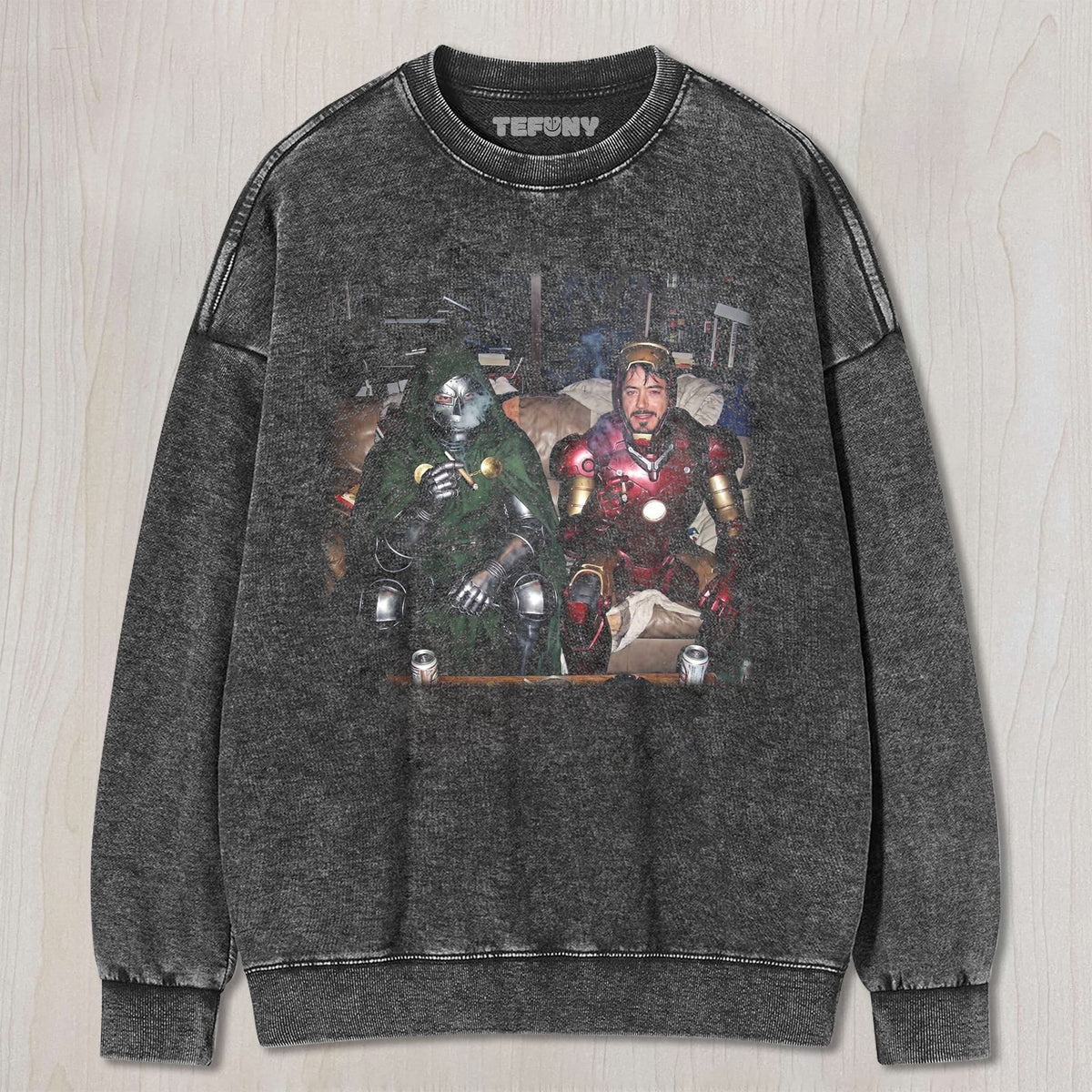 IRON MAN AND DR. DOOM UNISEX TEE, TANK TOP, LAYERED LS, SWEATSHIRT & HOODIE
