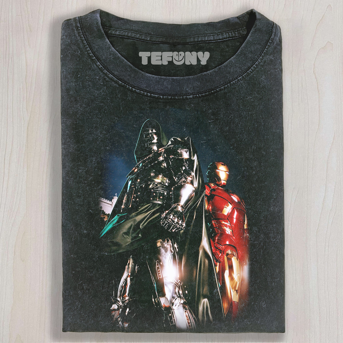 IRON MAN & DR.DOOM V1 UNISEX TEE, TANK TOP, LAYERED LS, SWEATSHIRT & HOODIE