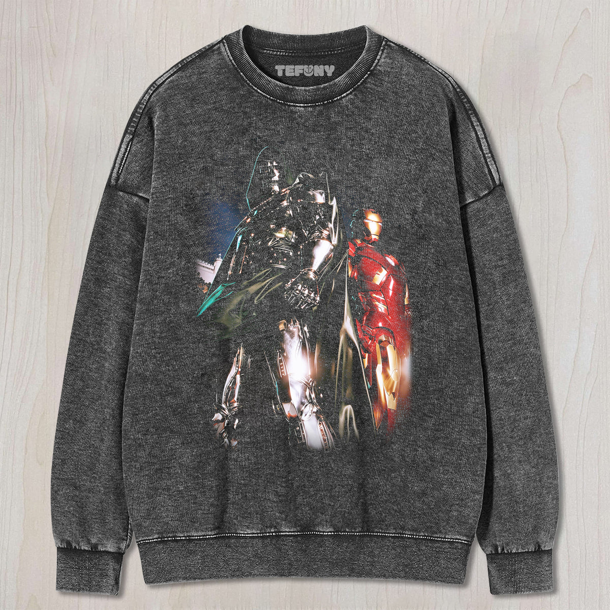 IRON MAN & DR.DOOM V1 UNISEX TEE, TANK TOP, LAYERED LS, SWEATSHIRT & HOODIE