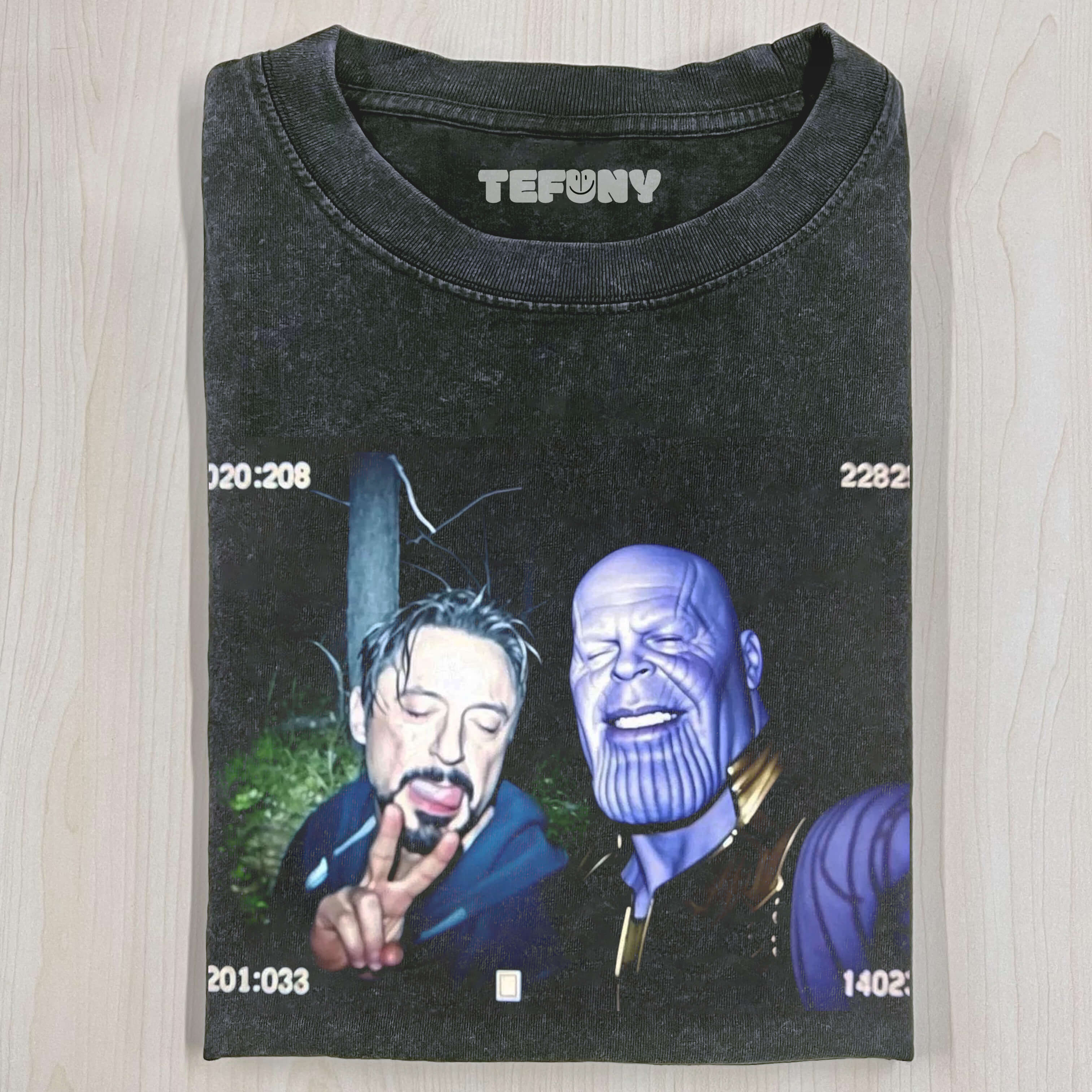 IRON MAN AND THANOS TEE