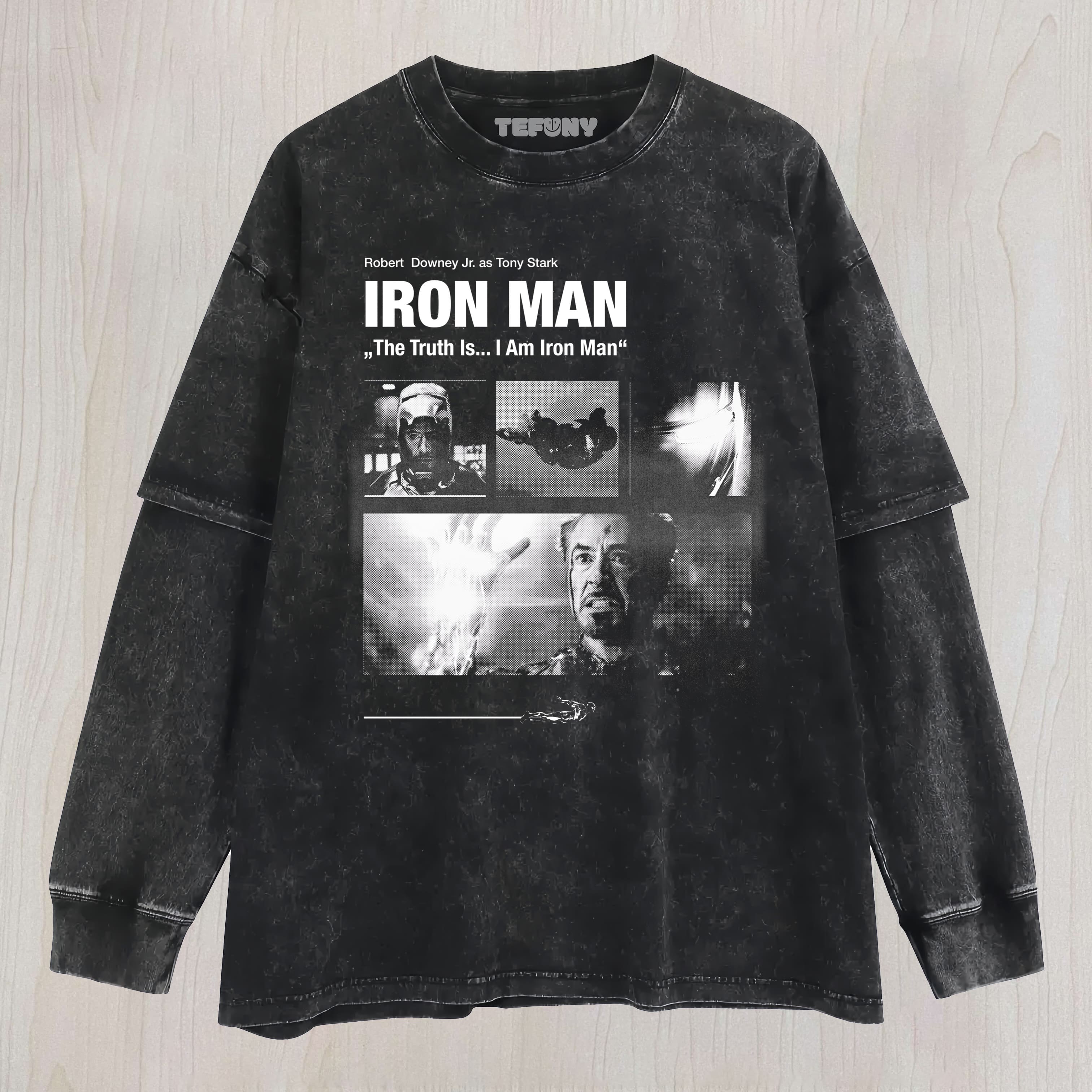 IRON MAN DE LAYERED LONG SLEEVE