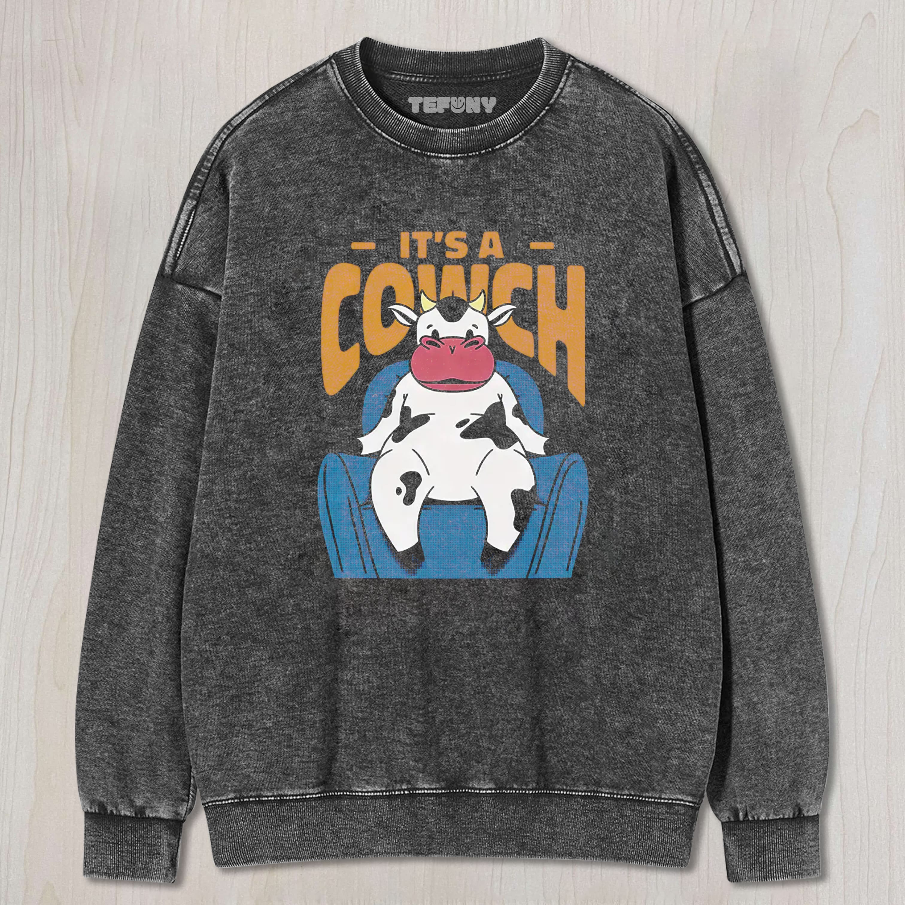 ITS A COWCH FUNNY COW UNISEX TEE, TANK TOP, LAYERED LS, SWEATSHIRT & HOODIE