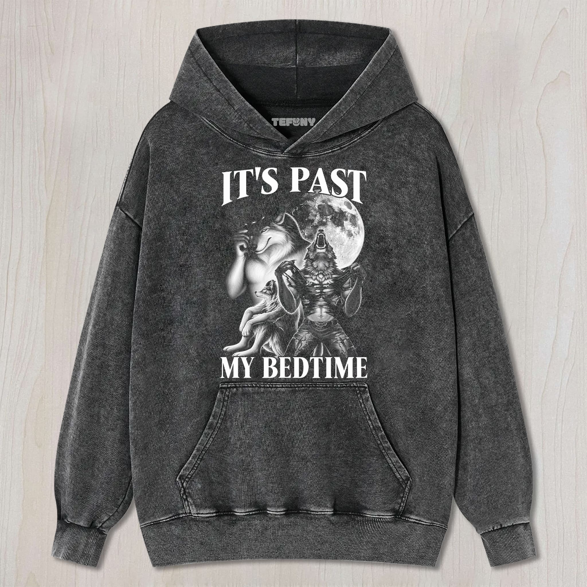 IT'S PAST MY BEDTIME WEREWOLF MEME T-SHIRT UNISEX TEE, TANK TOP, LAYERED LS, SWEATSHIRT & HOODIE