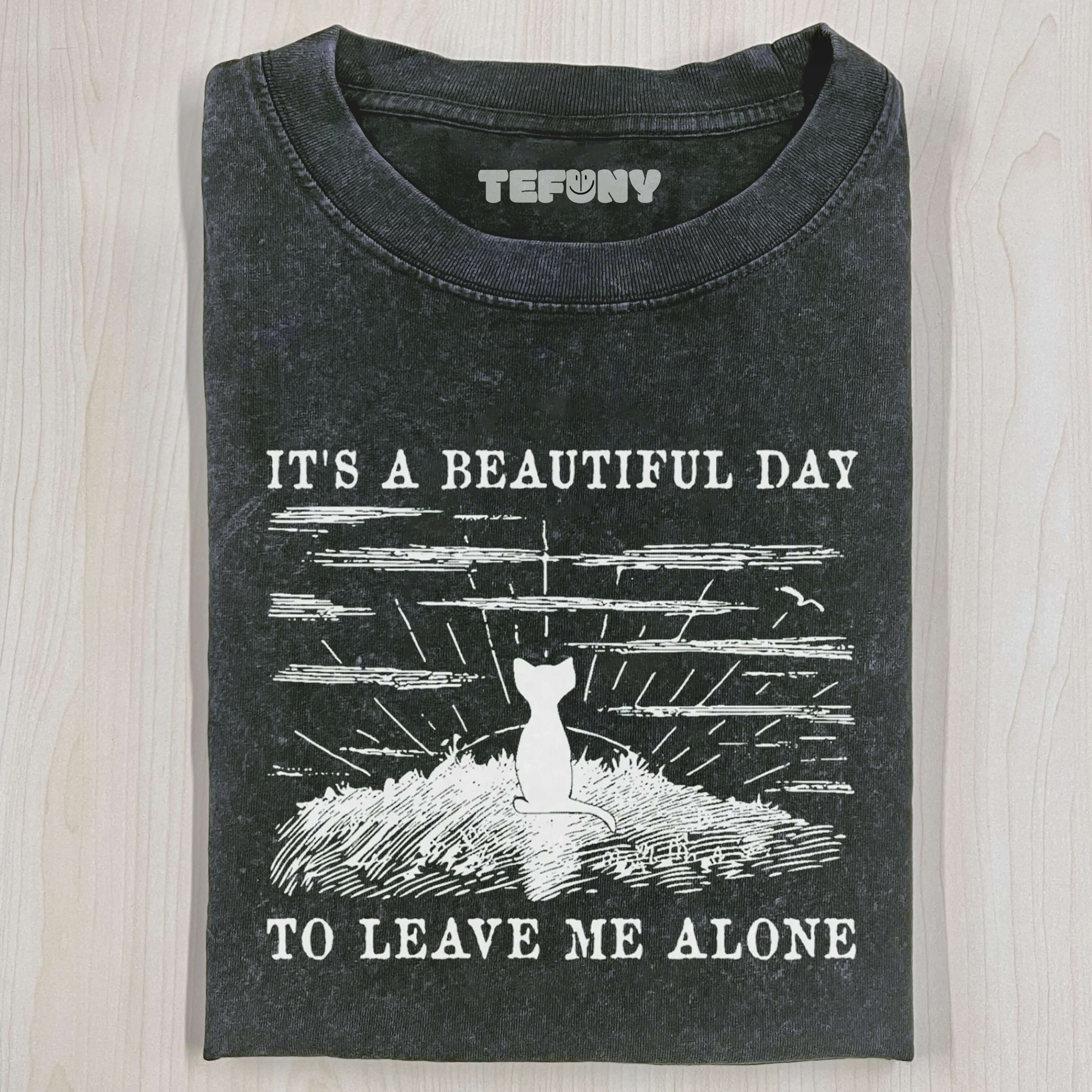 IT'S A BEAUTIFUL DAY ANTI SOCIAL T-SHIRT