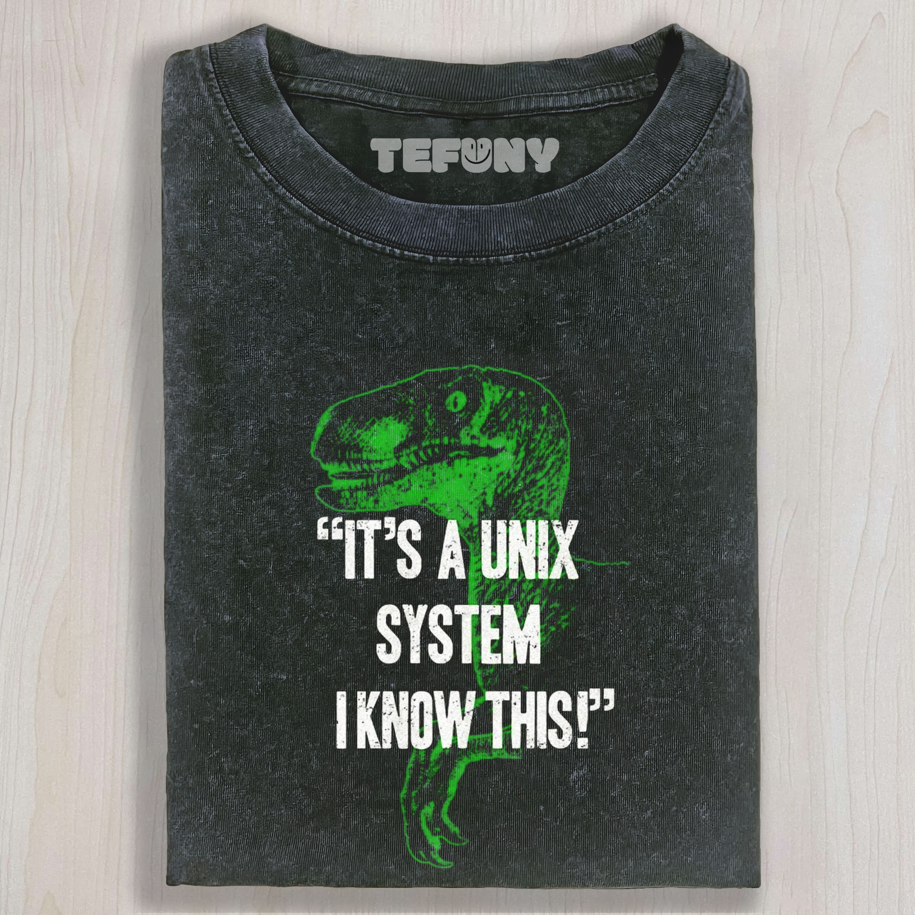 IT'S A UNIX SYSTEM RAPTOR WASHED TEE & SWEAT & HOOD