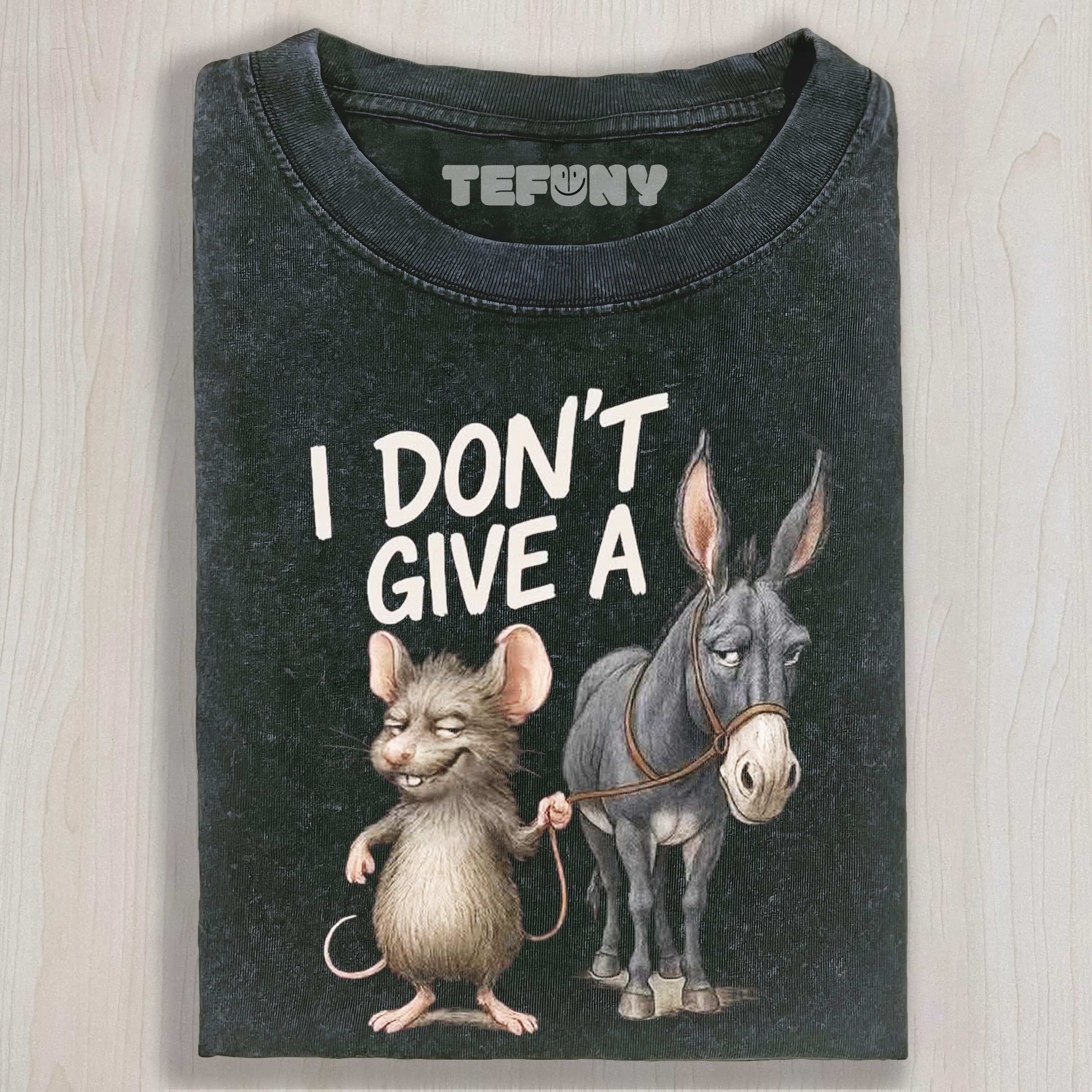 I DON'T GIVE A RAT'S ASS TEE & SWEAT & HOOD