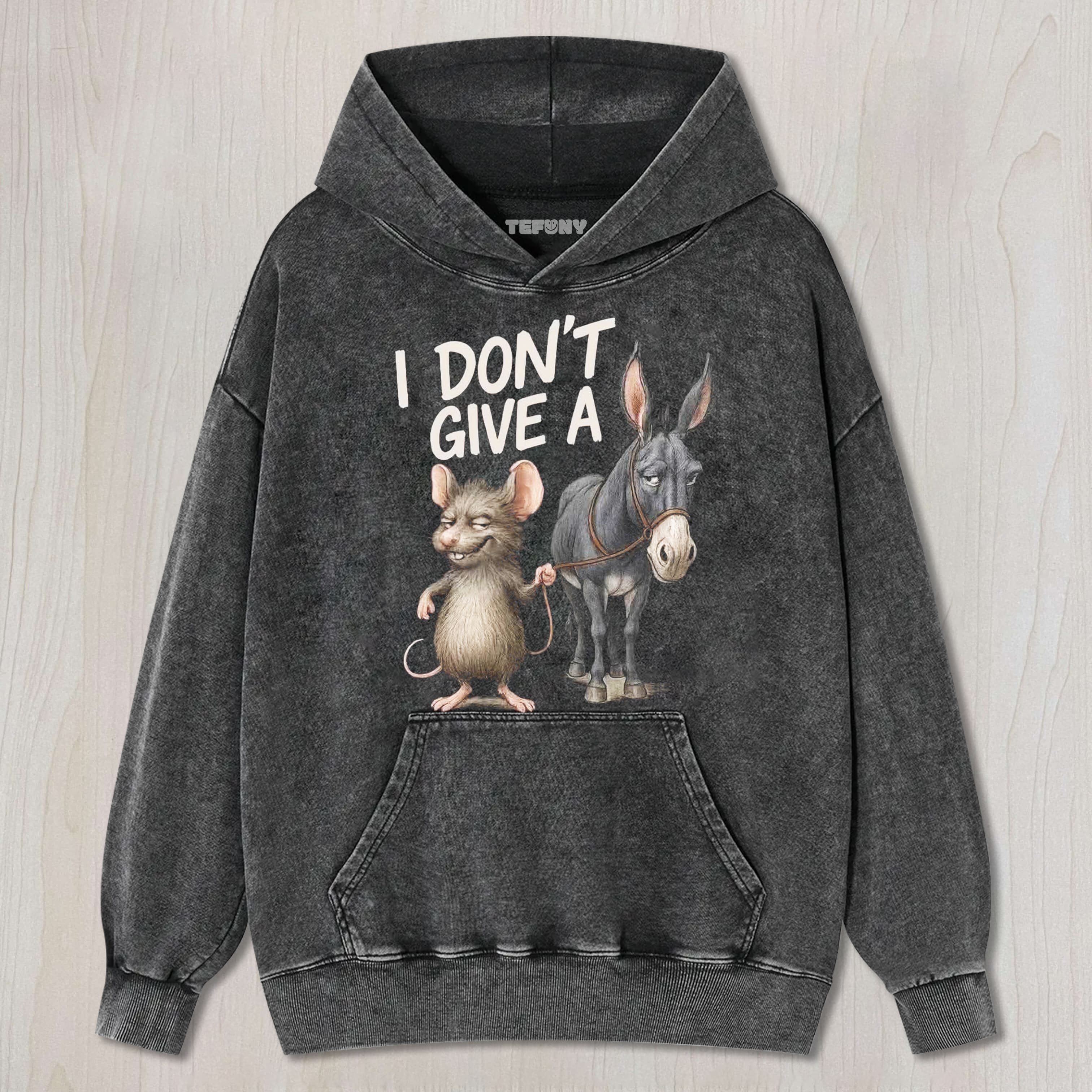 I DON'T GIVE A RAT'S ASS TEE & SWEAT & HOOD