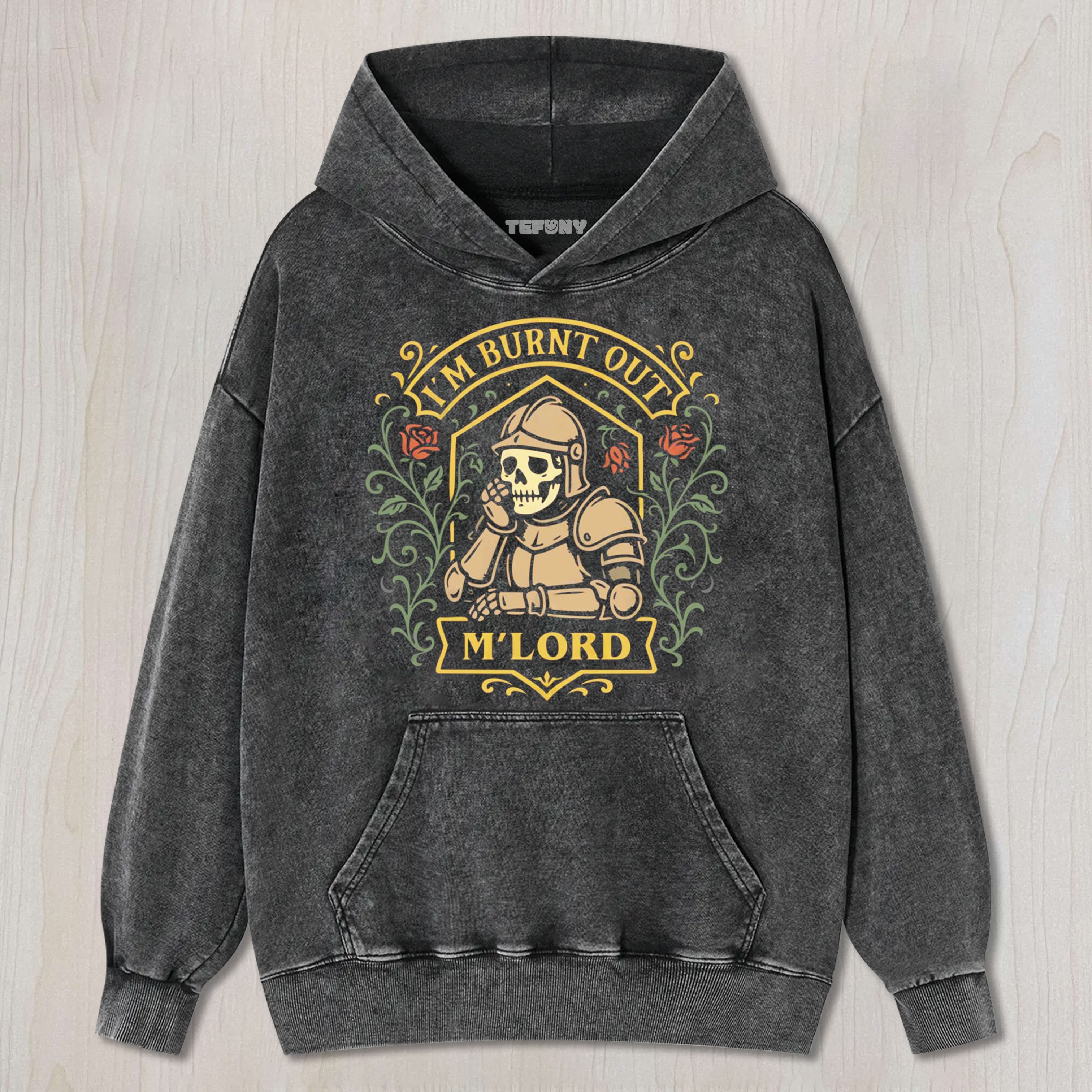 I'M BURNT OUT M'LORD SKELETON TEE & SWEAT & HOOD