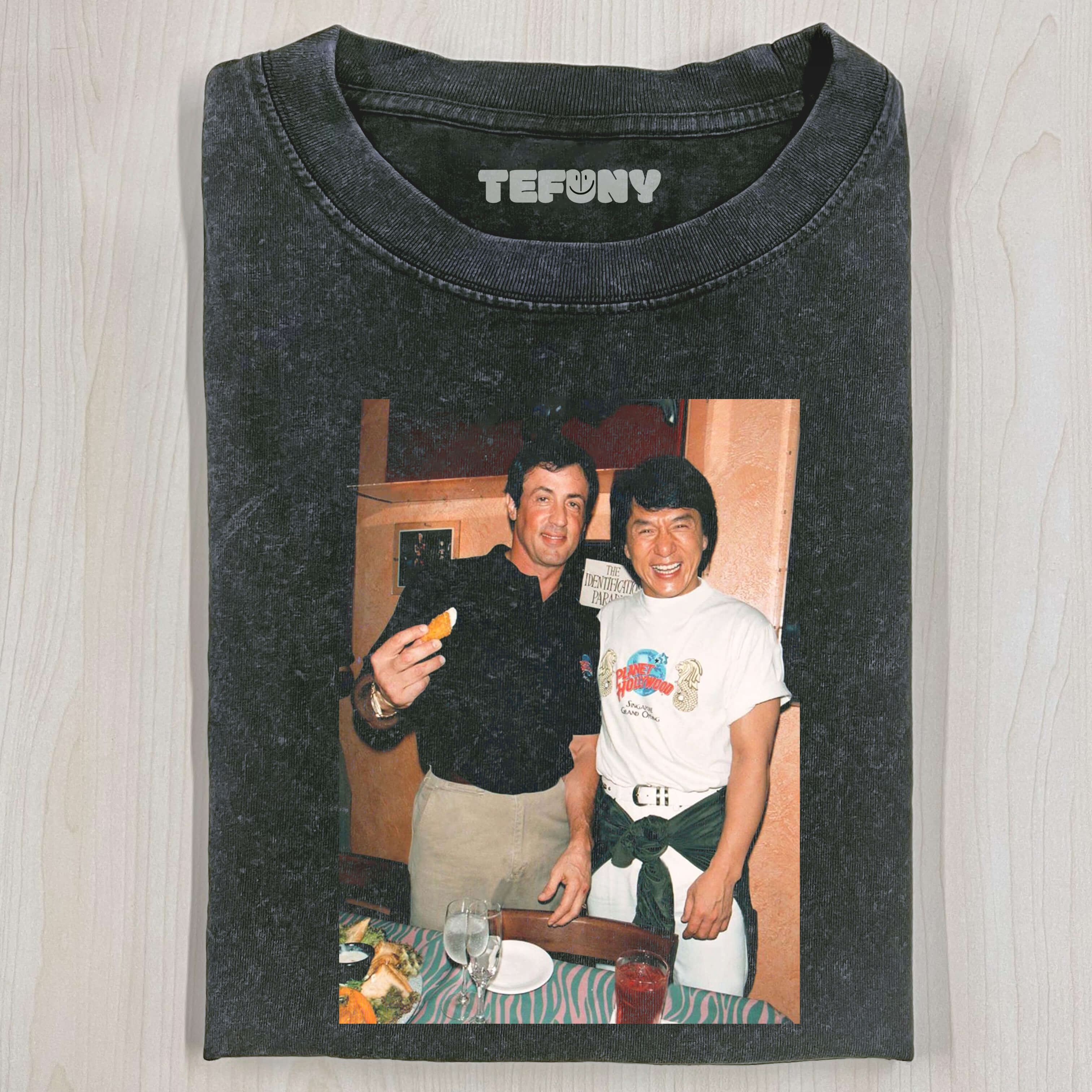 JACKIE CHAN & SYLVESTER STALLONE  T-SHIRT