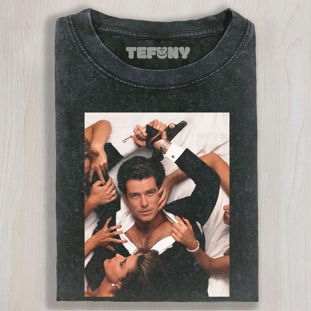 JAMES BOND LAY IN BED UNISEX TEE, TANK TOP, LAYERED LS, SWEATSHIRT & HOODIE
