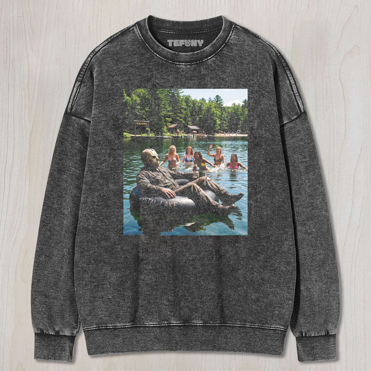 JASON AT CAMP CRYSTAL LAKE UNISEX TEE, TANK TOP, LAYERED LS, SWEATSHIRT & HOODIE
