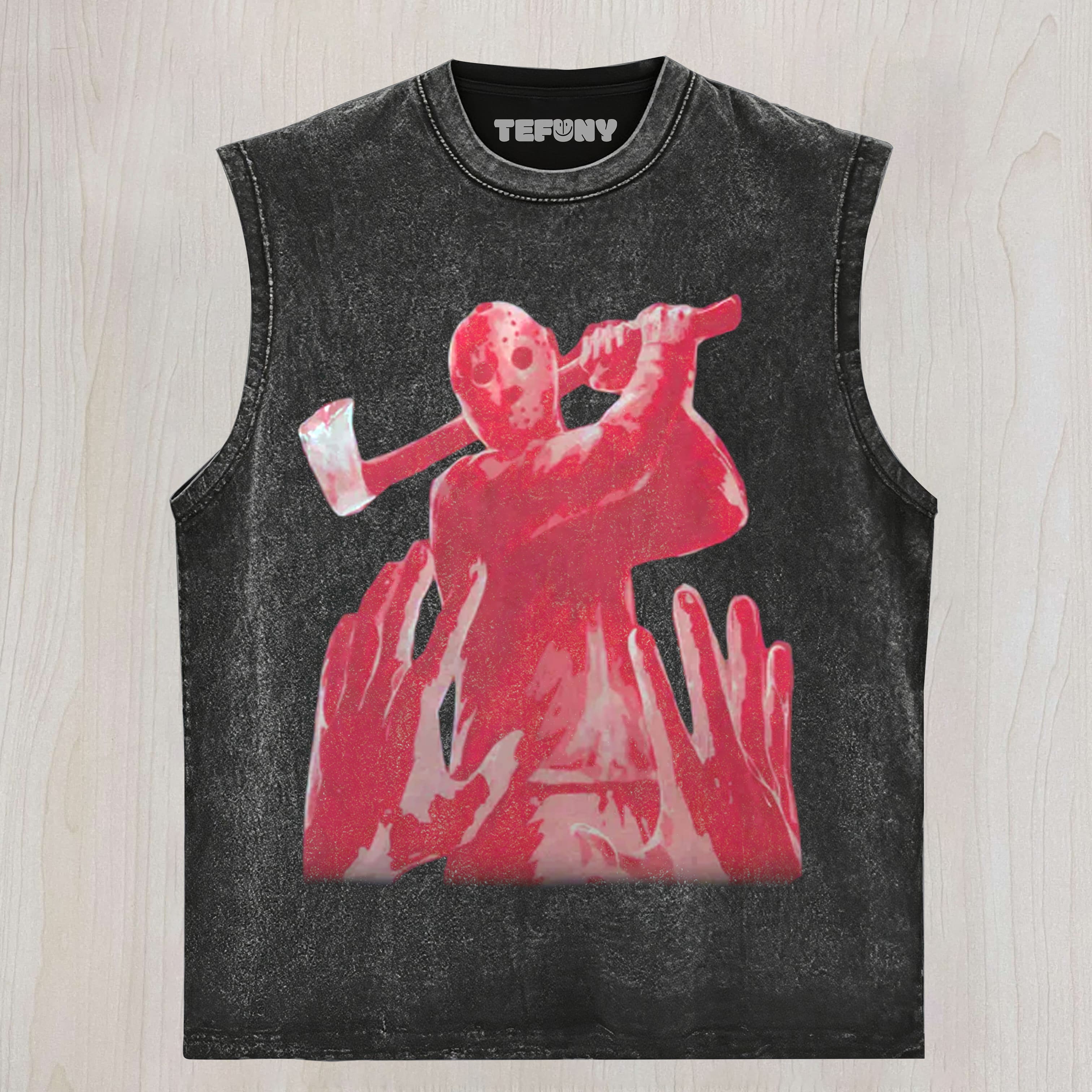 JASON BLOODY RED GRAPHIC UNISEX TEE, TANK TOP, LAYERED LS, SWEATSHIRT & HOODIE