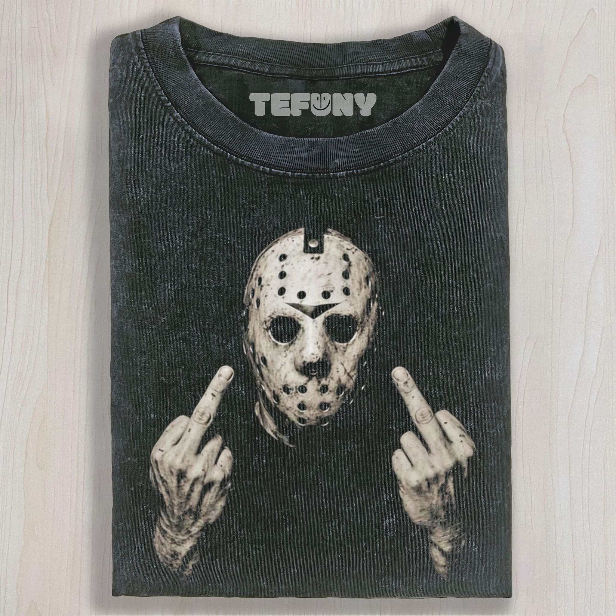 JASON  MIDDLE FINGER UNISEX TEE, TANK TOP, LAYERED LS, SWEATSHIRT & HOODIE