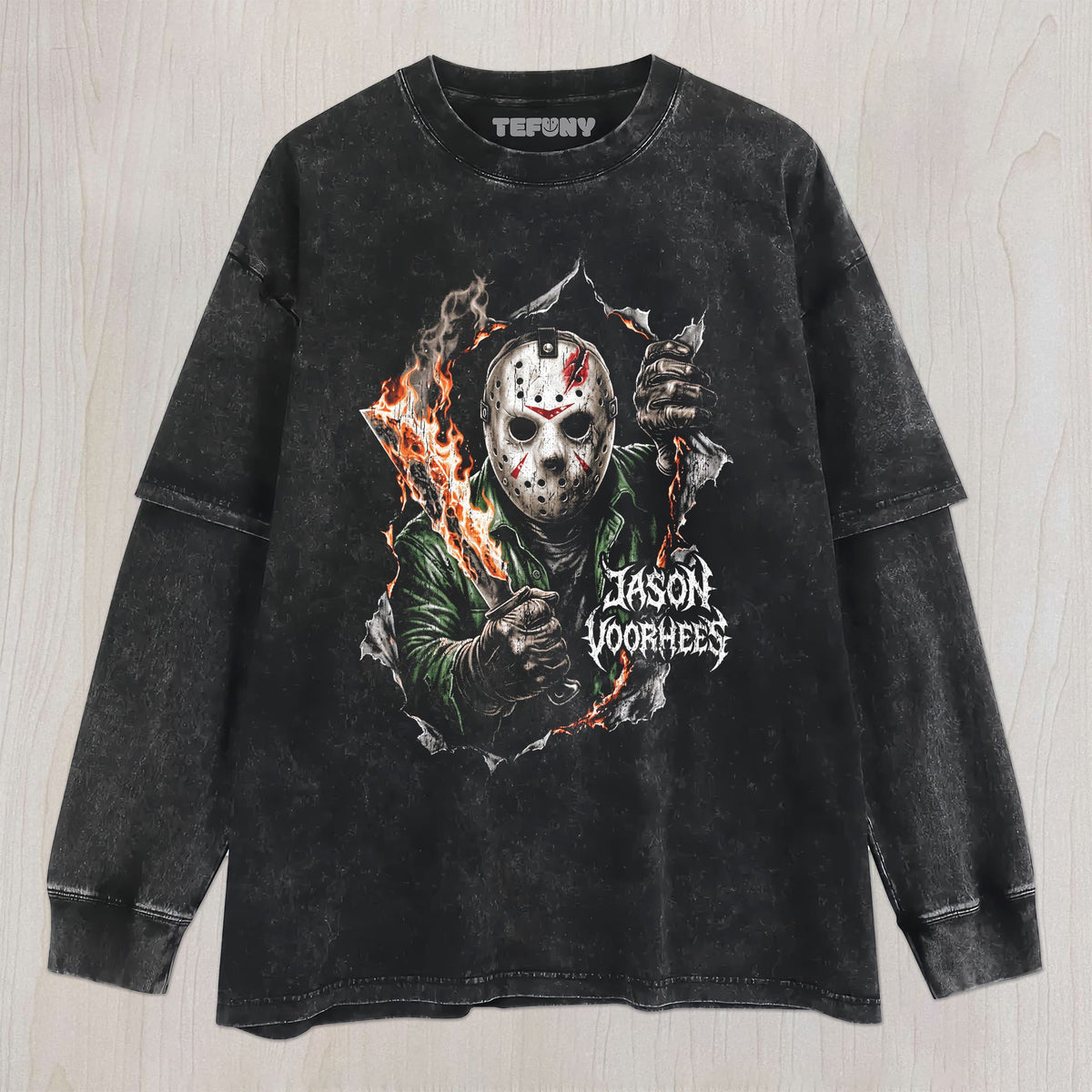JASON VOORHEES V12 UNISEX TEE, TANK TOP, LAYERED LS, SWEATSHIRT & HOODIE