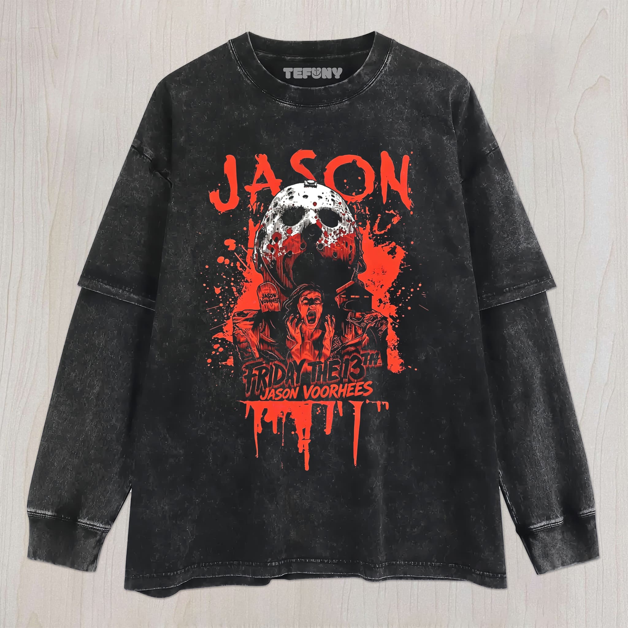 JASON VOORHEES V3 UNISEX TEE, TANK TOP, LAYERED LS, SWEATSHIRT & HOODIE