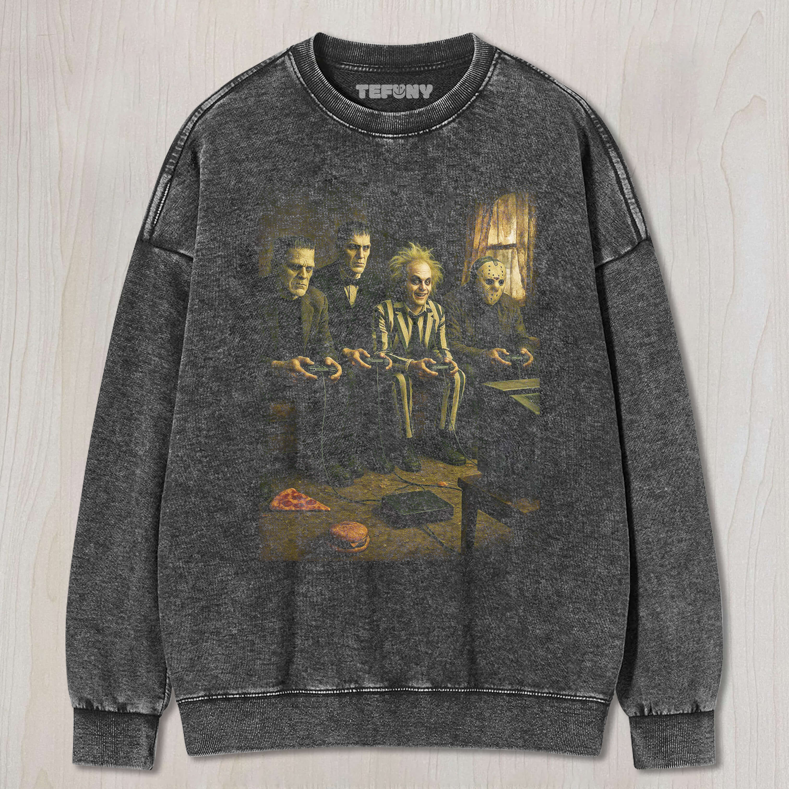 JASON, BEETLEJUICE, AND OTHERS ARE PLAYING GAMES TEE & SWEAT & HOOD