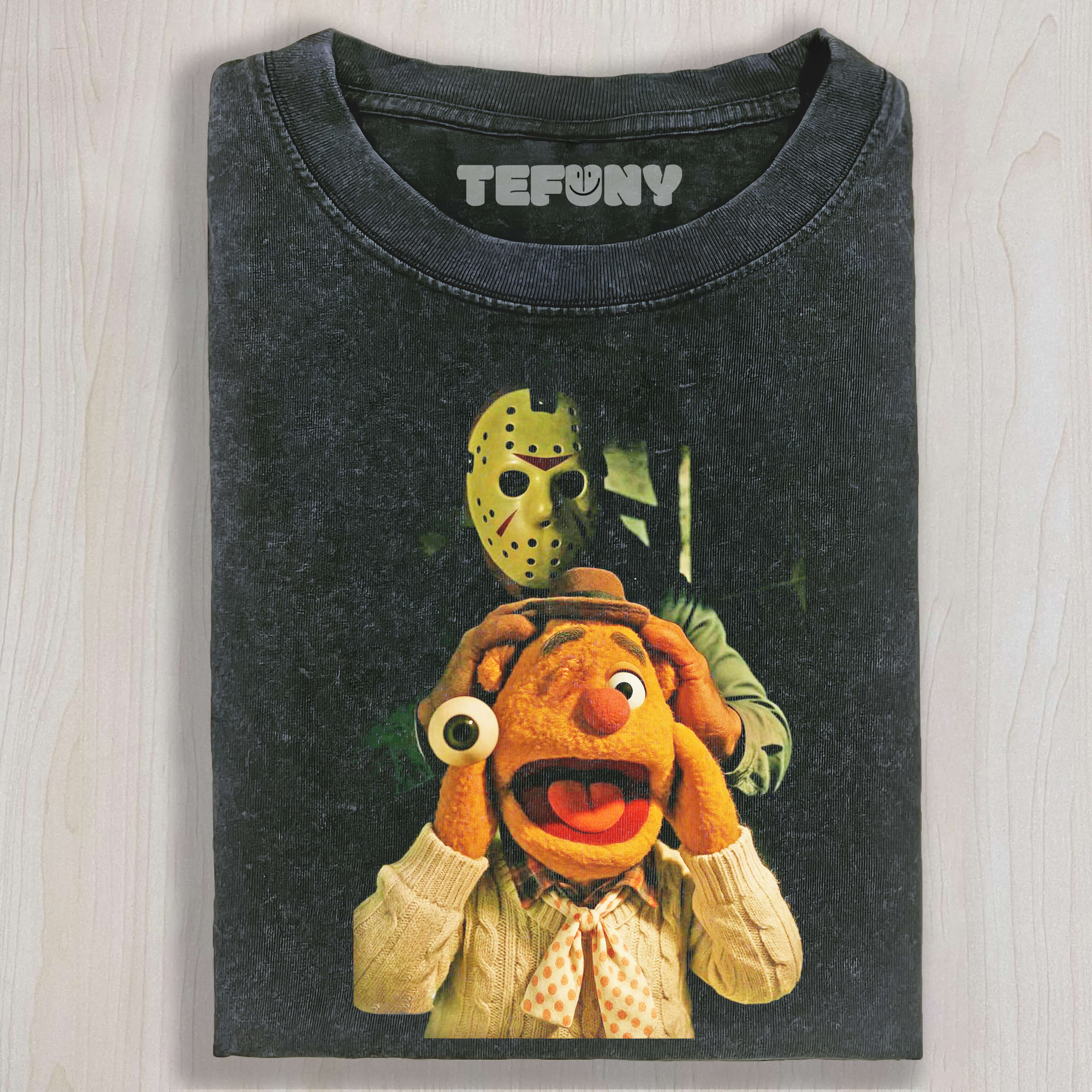 JASON VOORHEES BEHIND FOZZIE BEAR T-SHIRT & LONG SLEEVES & HOODIES