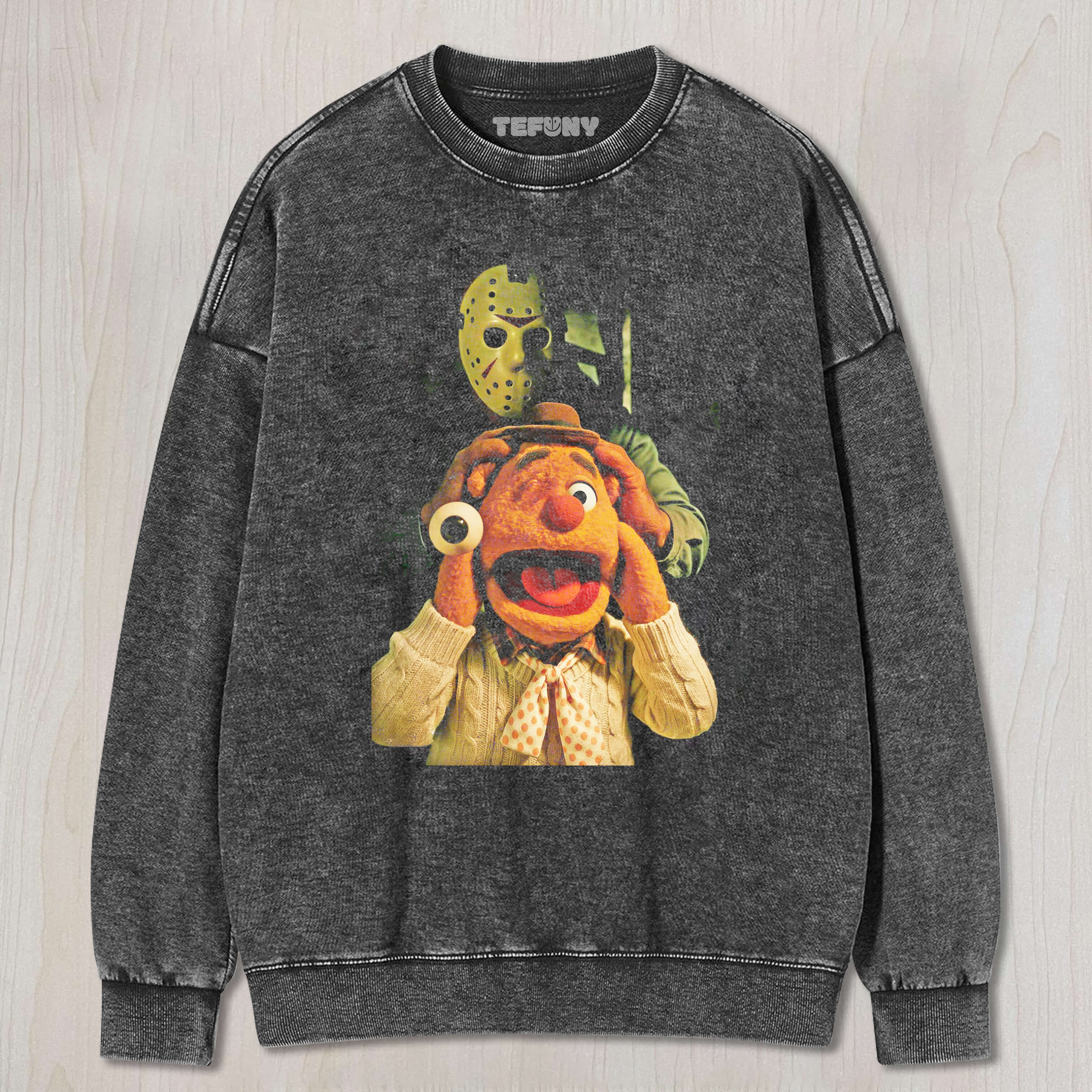 JASON VOORHEES BEHIND FOZZIE BEAR T-SHIRT & LONG SLEEVES & HOODIES
