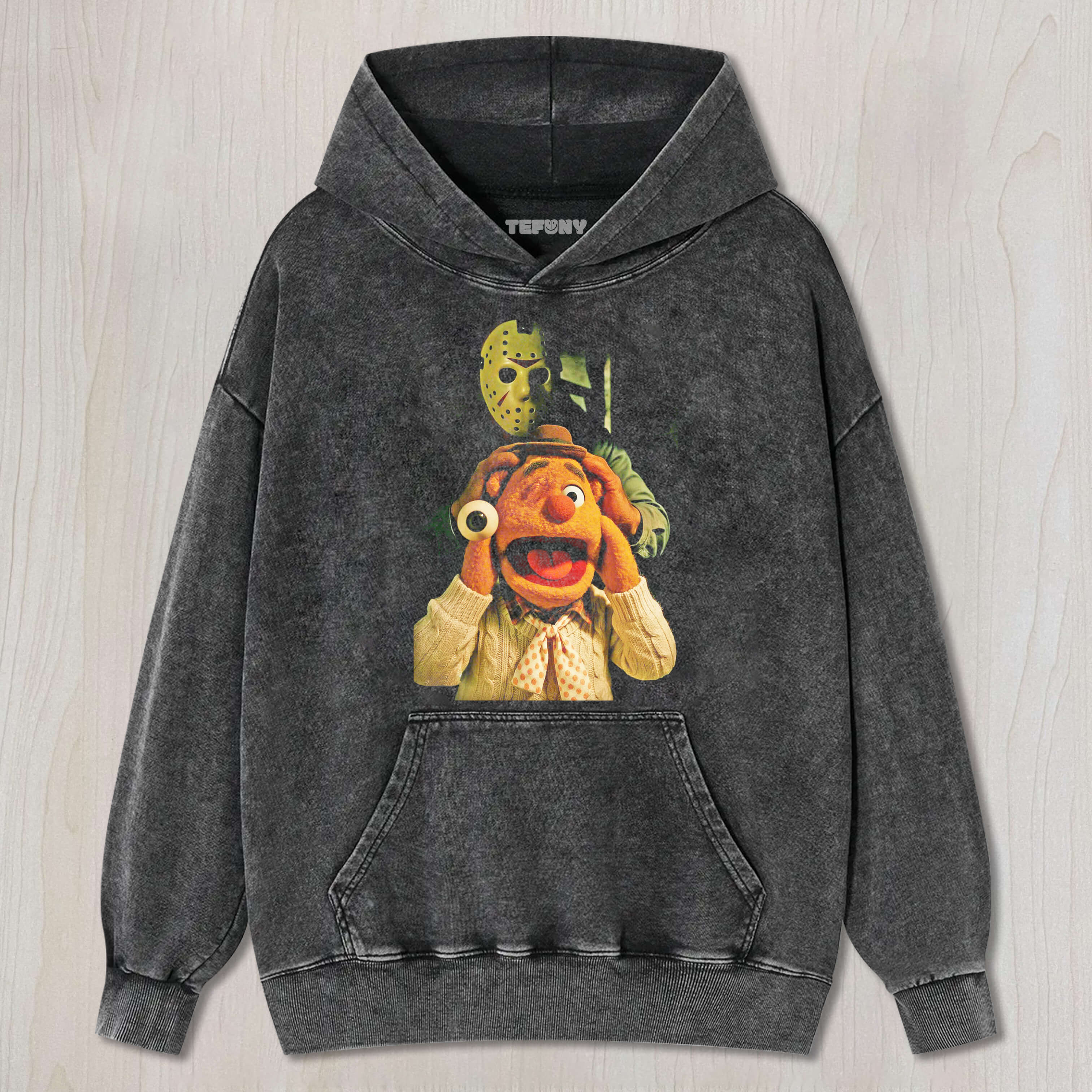 JASON VOORHEES BEHIND FOZZIE BEAR T-SHIRT & LONG SLEEVES & HOODIES