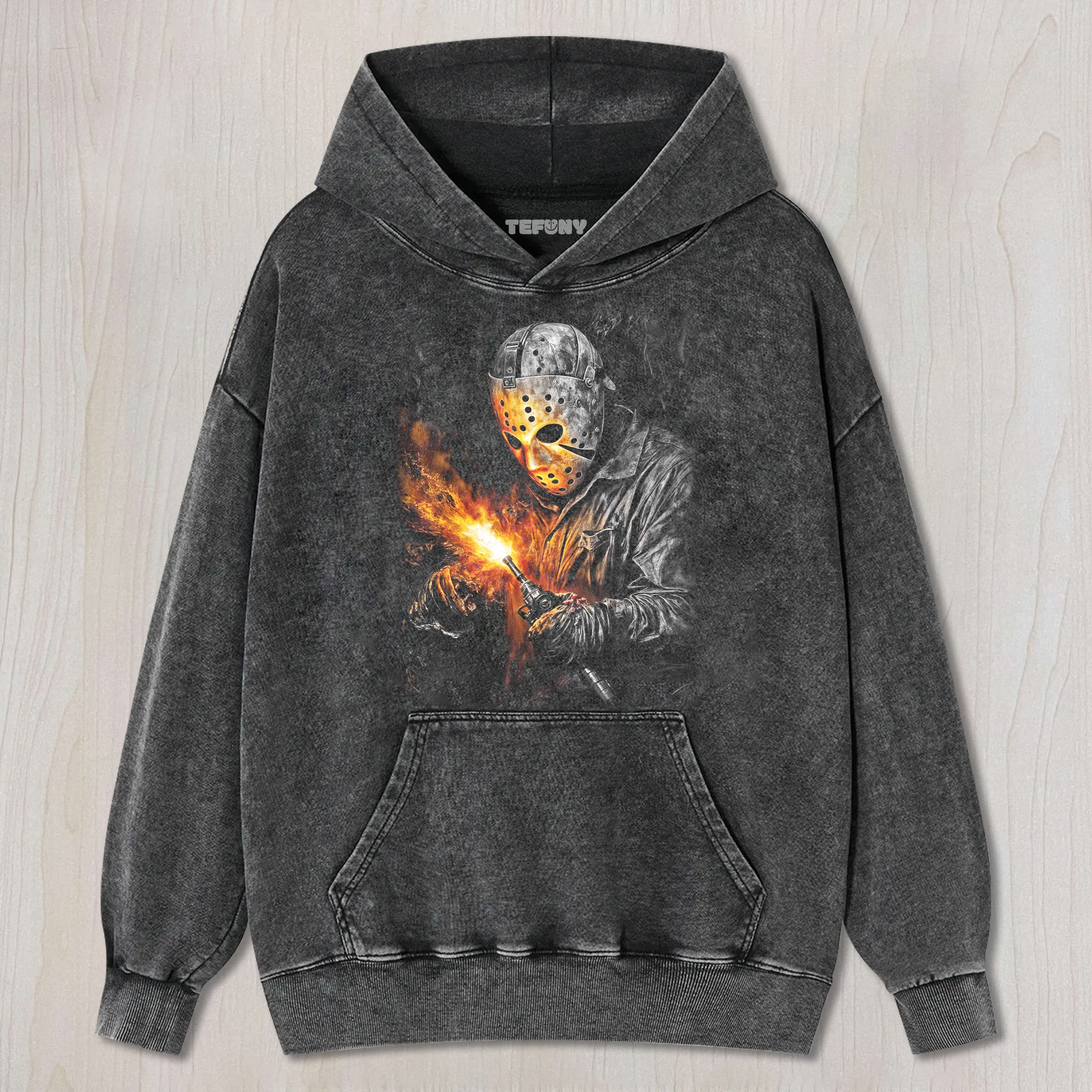 JASON VOORHEES LIGHTS A FIRE T-SHIRT & LONG SLEEVES & HOODIES