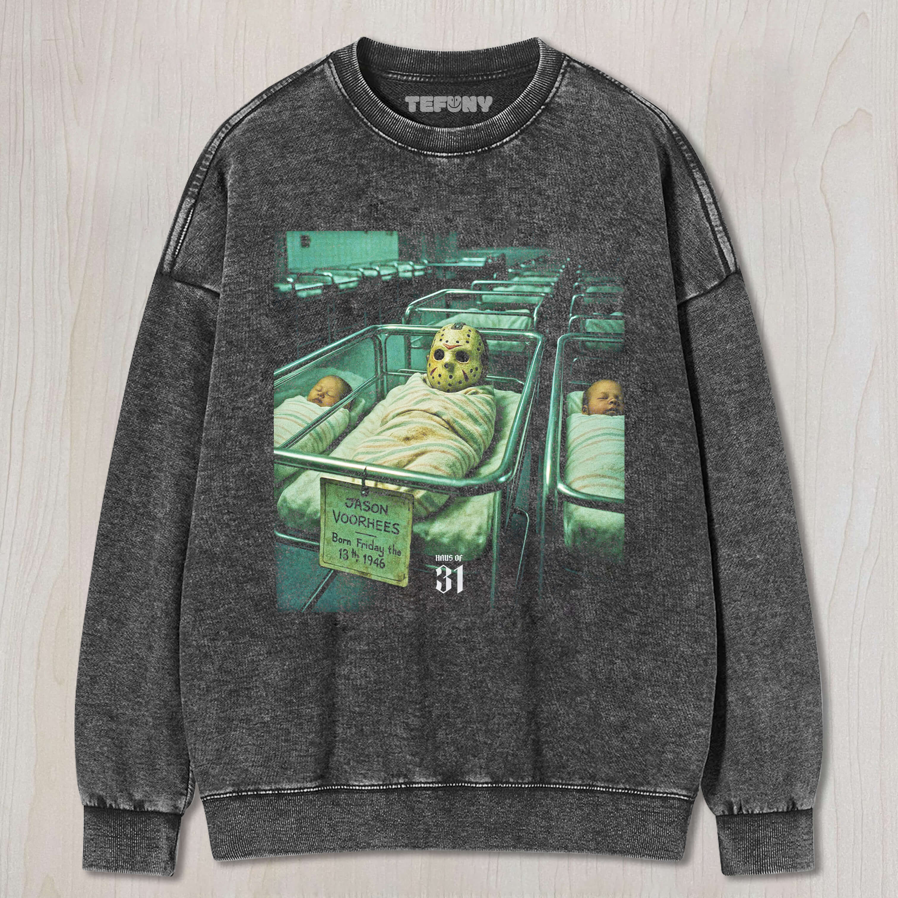 JASON VOORHEES, JUST BORN T-SHIRT & LONG SLEEVES & HOODIES