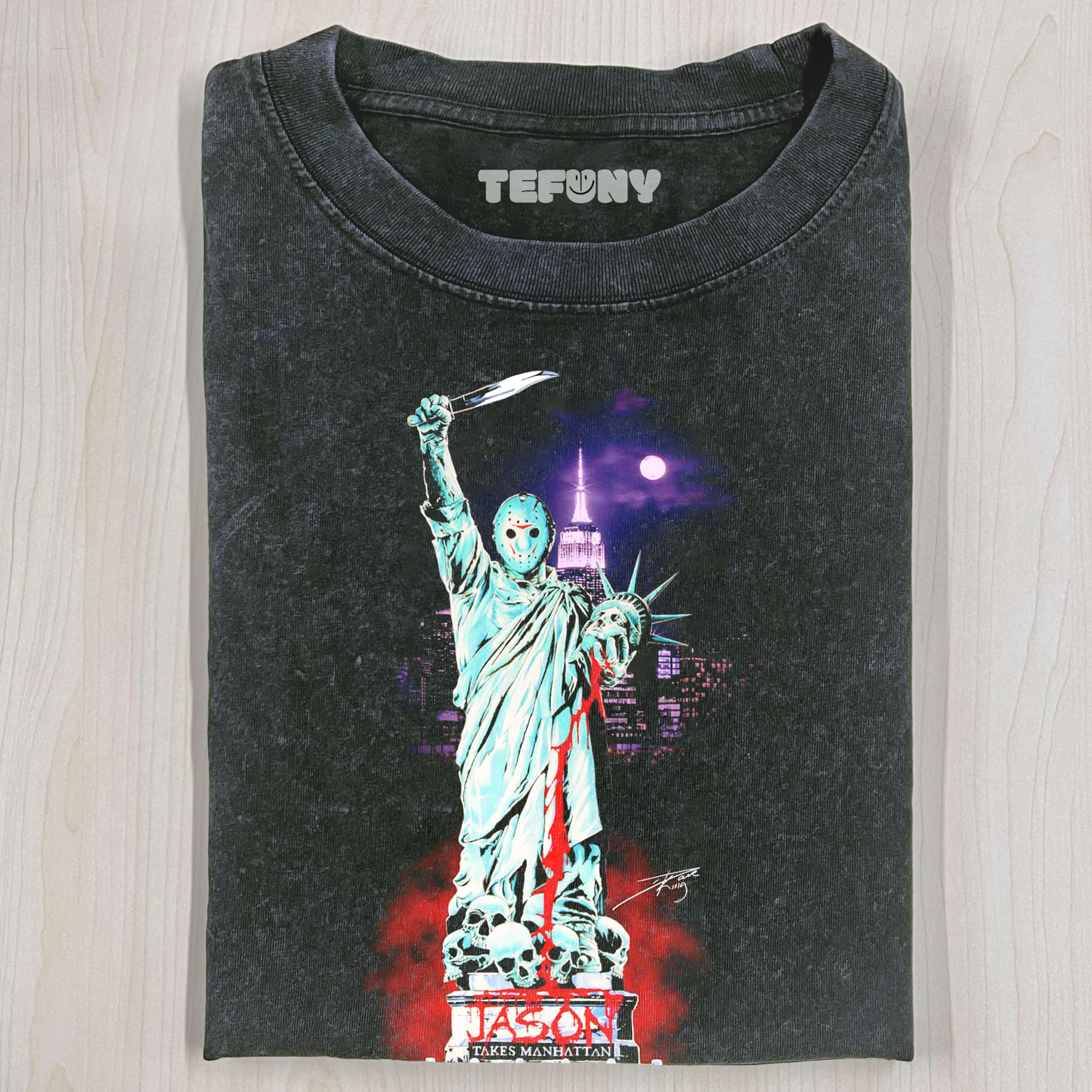 JASON VOORHEES' STATUE OF LIBERTY T-SHIRT
