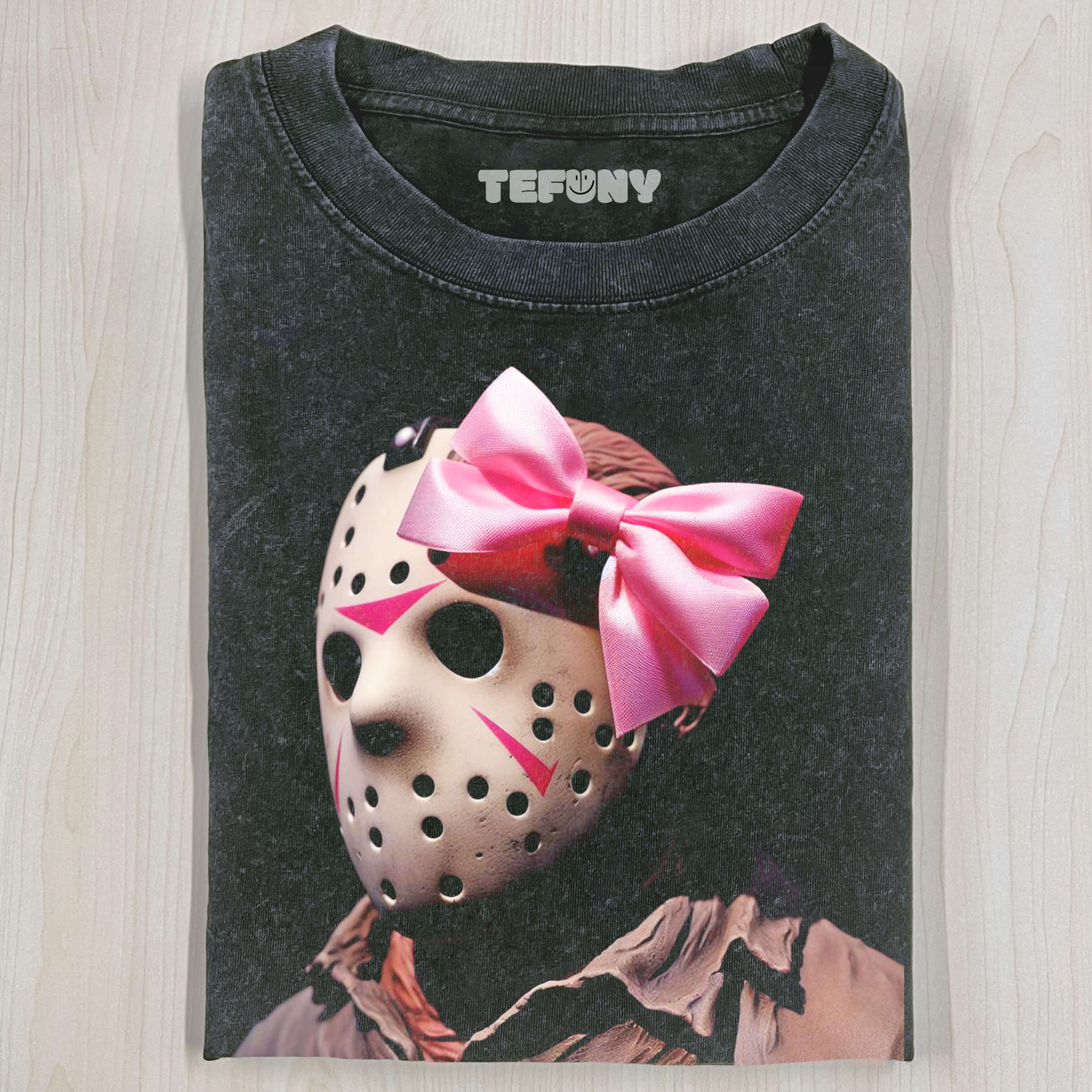 JASON WITH A BOW ON HIS HEAD T-SHIRT