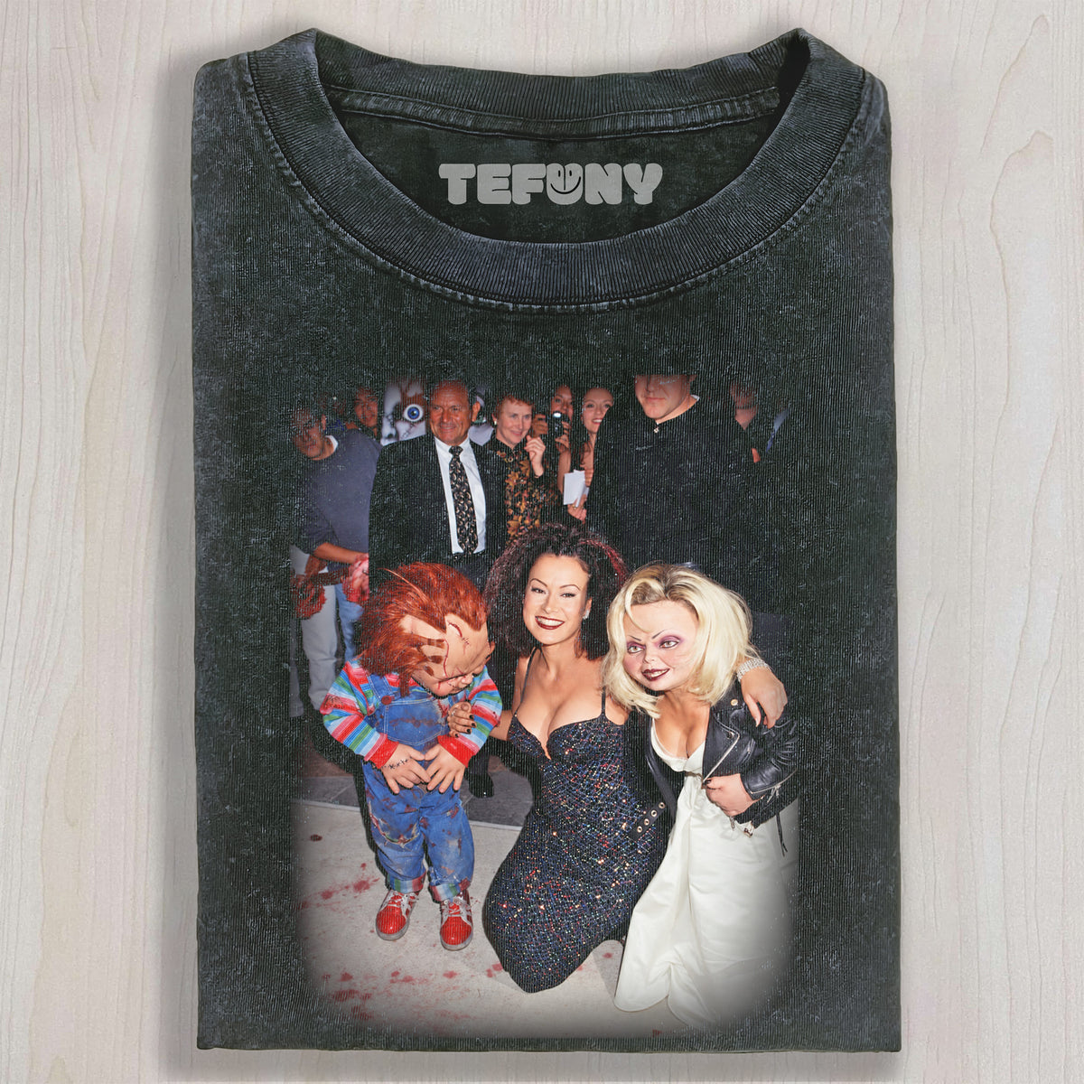 JENNIFER TILLY & BRIDE OF CHUCKY UNISEX TEE, TANK TOP, LAYERED LS, SWEATSHIRT & HOODIE