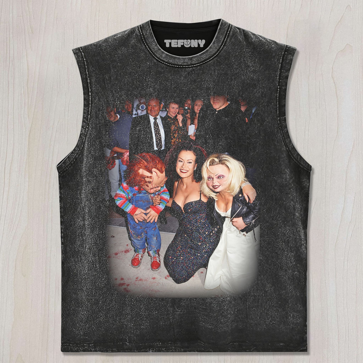 JENNIFER TILLY & BRIDE OF CHUCKY UNISEX TEE, TANK TOP, LAYERED LS, SWEATSHIRT & HOODIE
