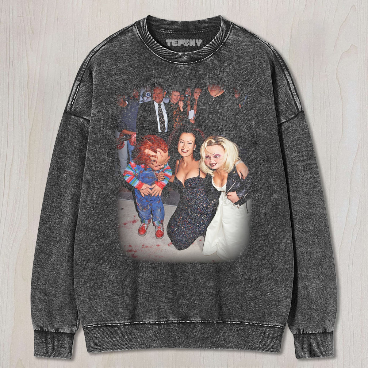 JENNIFER TILLY & BRIDE OF CHUCKY UNISEX TEE, TANK TOP, LAYERED LS, SWEATSHIRT & HOODIE