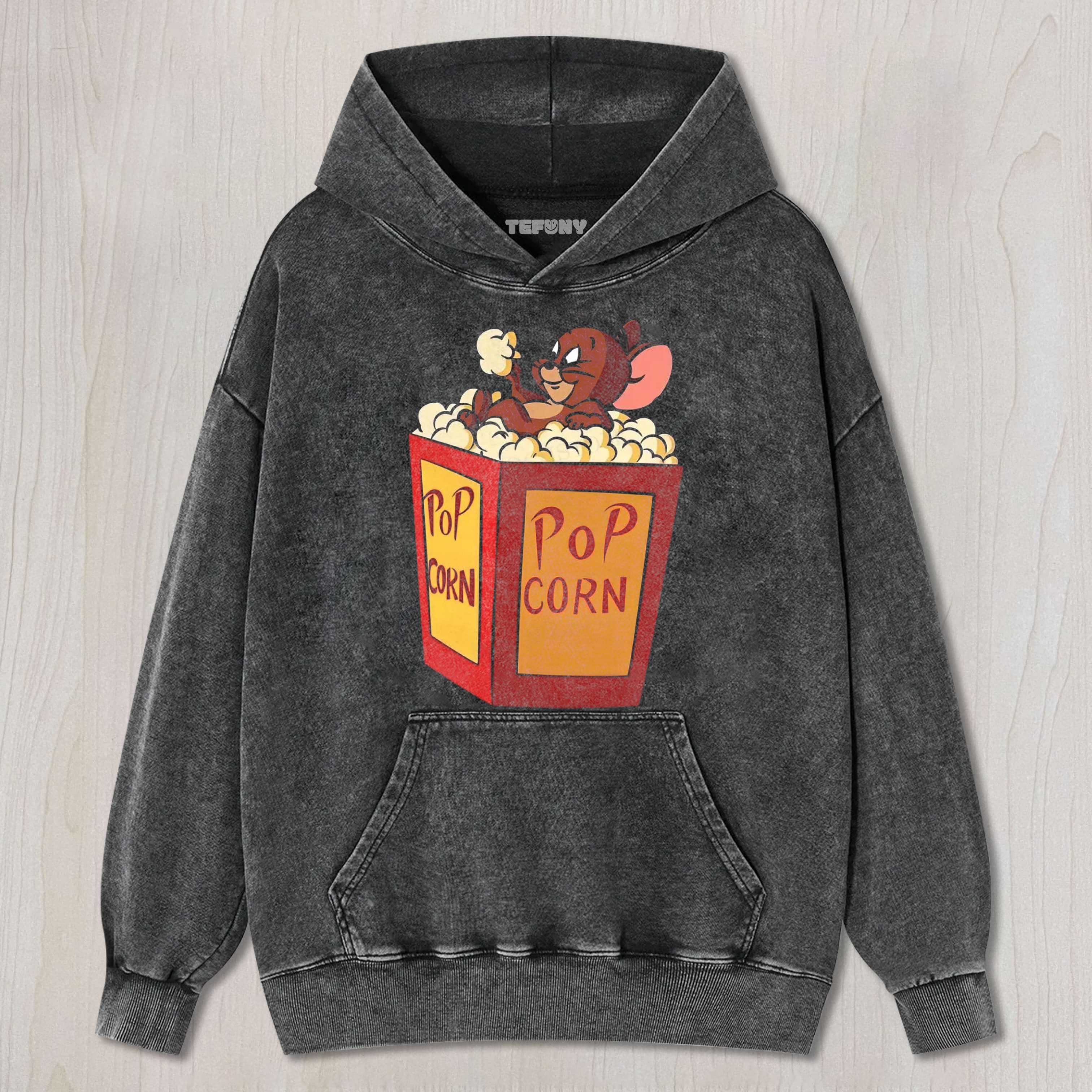 JERRY POP CORN SNACK TIME VINTAGE UNISEX TEE, TANK TOP, LAYERED LS, SWEATSHIRT & HOODIE