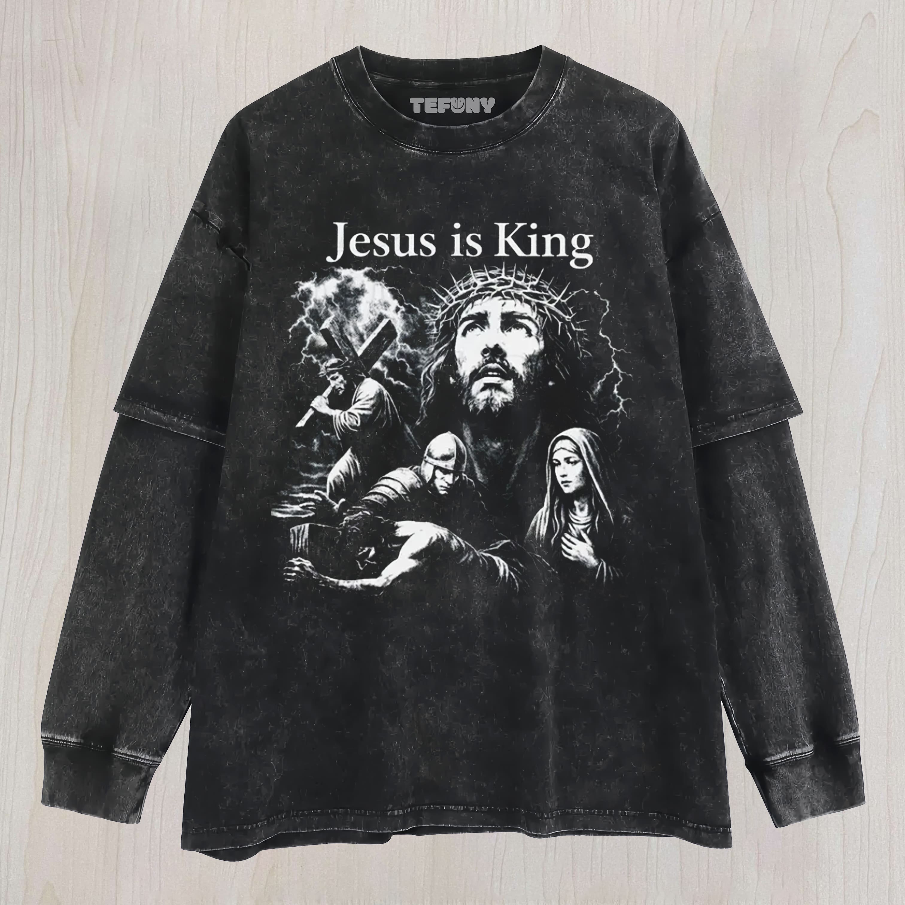JESUS 5 UNISEX TEE, TANK TOP, LAYERED LS, SWEATSHIRT & HOODIE