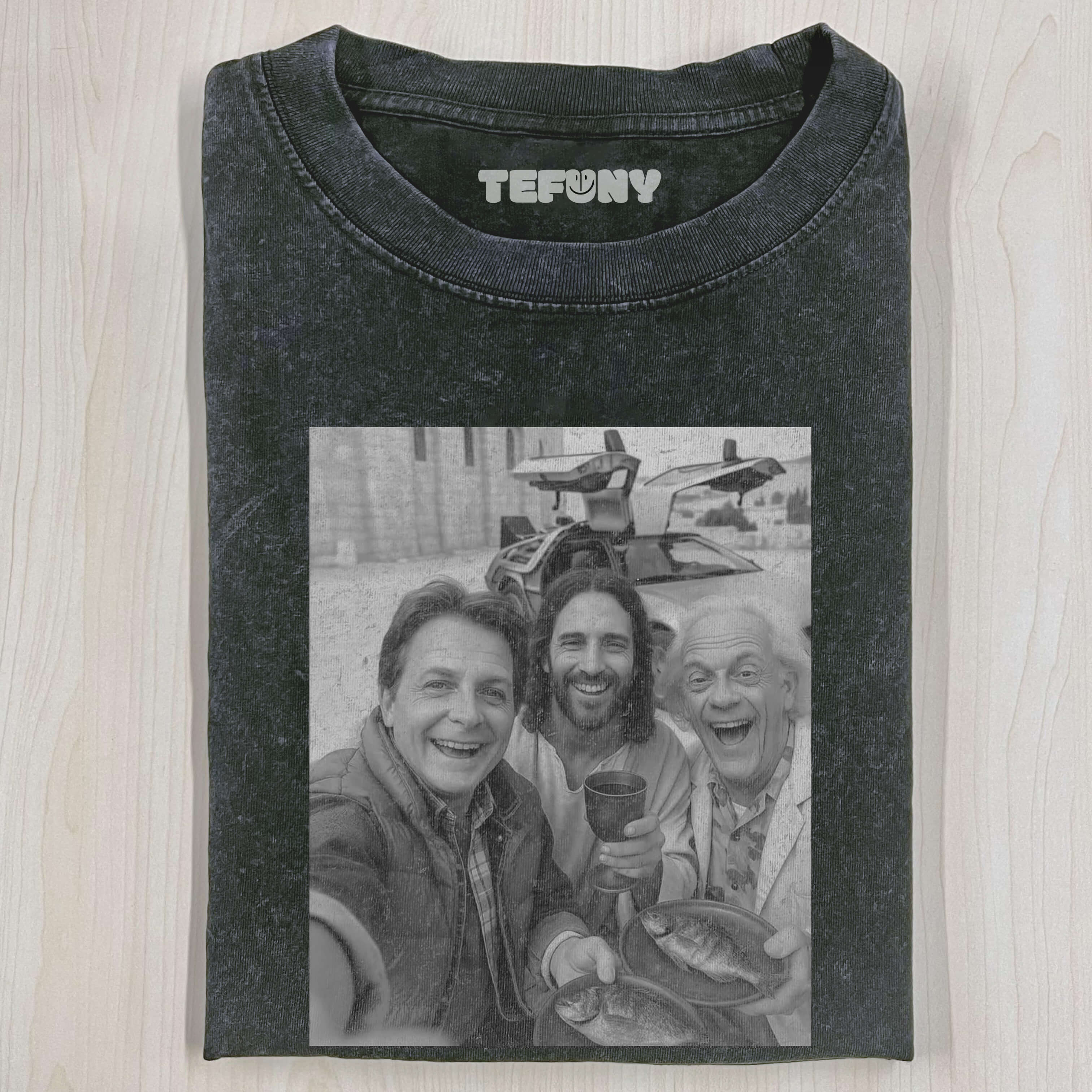 JESUS & BACK TO THE FUTURE T-SHIRT