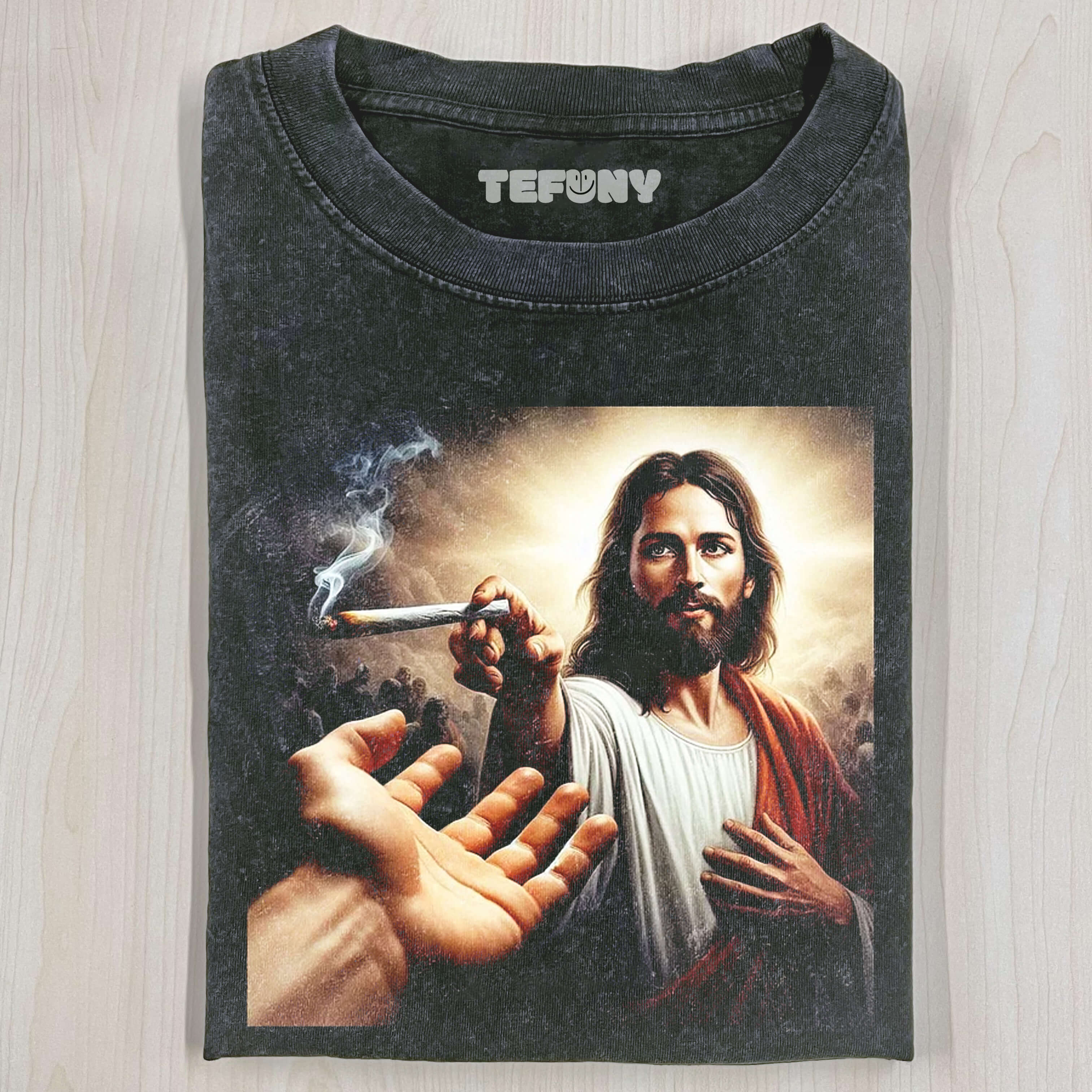 JESUS SMOKING T-SHIRT