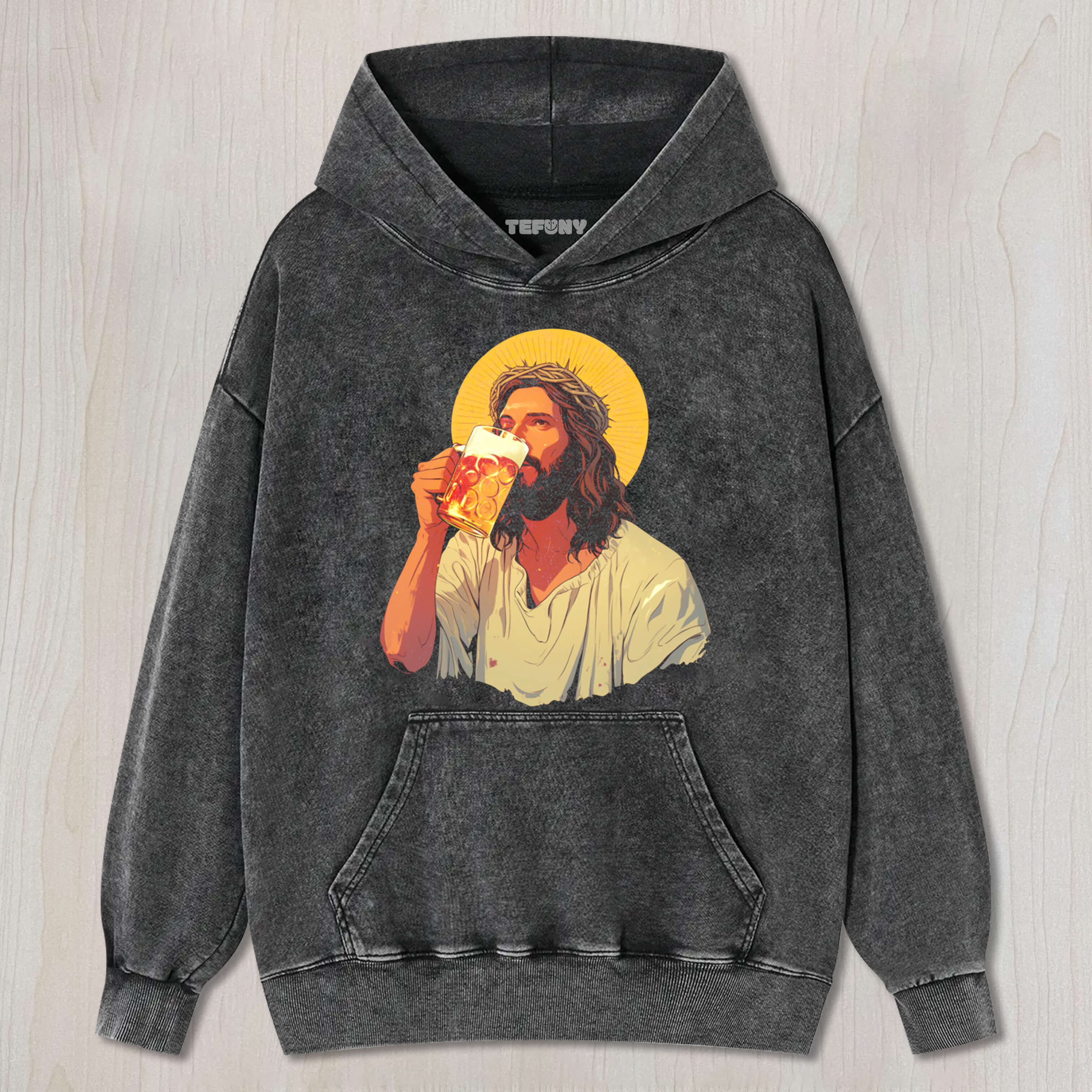 JESUS DRINKING BEER TEE & SWEAT & HOOD