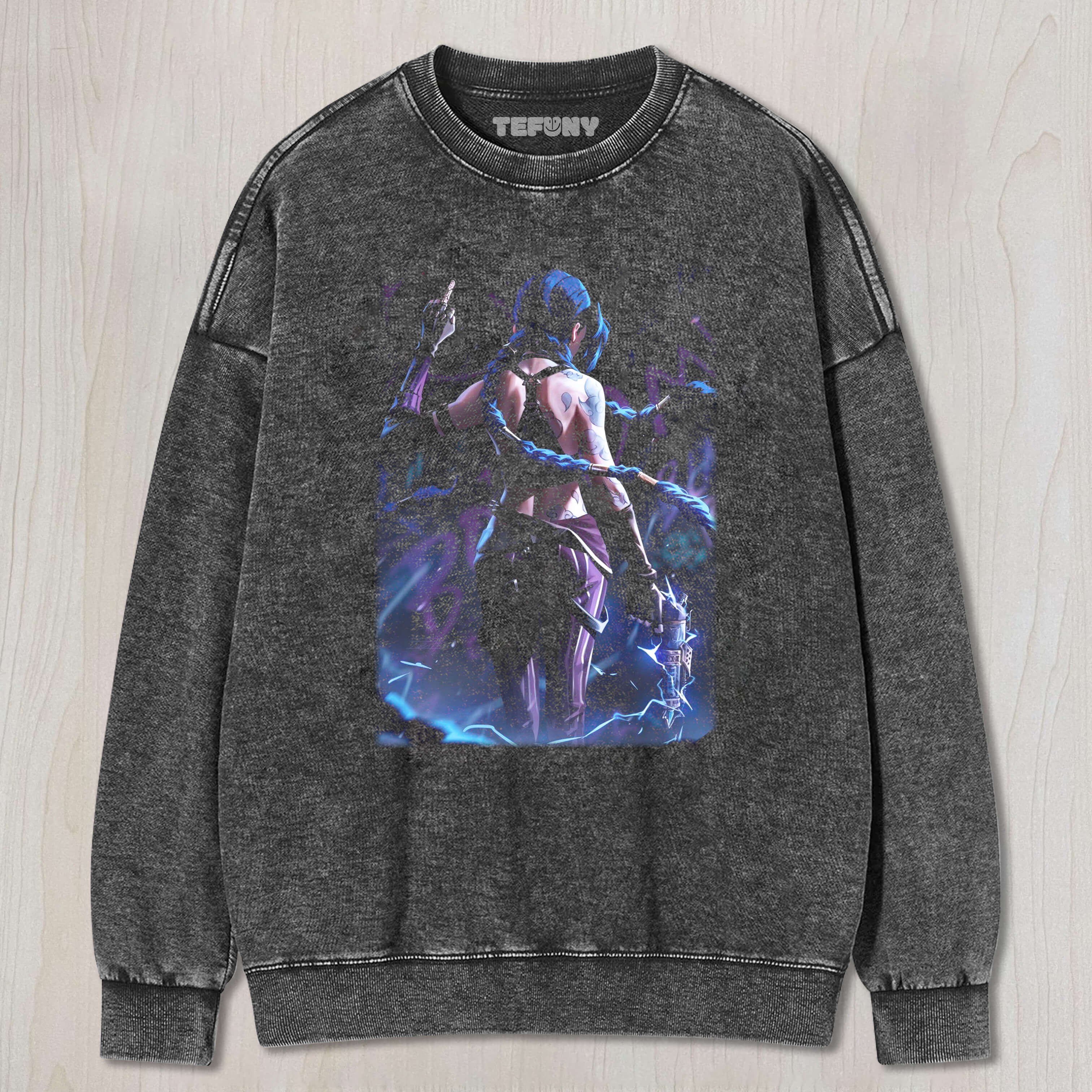 JINX GIVES THE MIDDLE FINGER TEE & SWEAT & HOOD