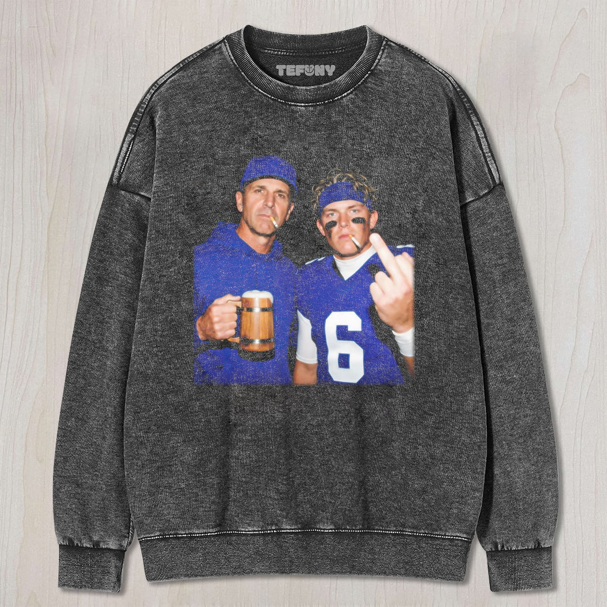 JOHN HARBAUGH & JD6 GIANTS FOOTBALL TEE UNISEX TEE, TANK TOP, LAYERED LS, SWEATSHIRT & HOODIE