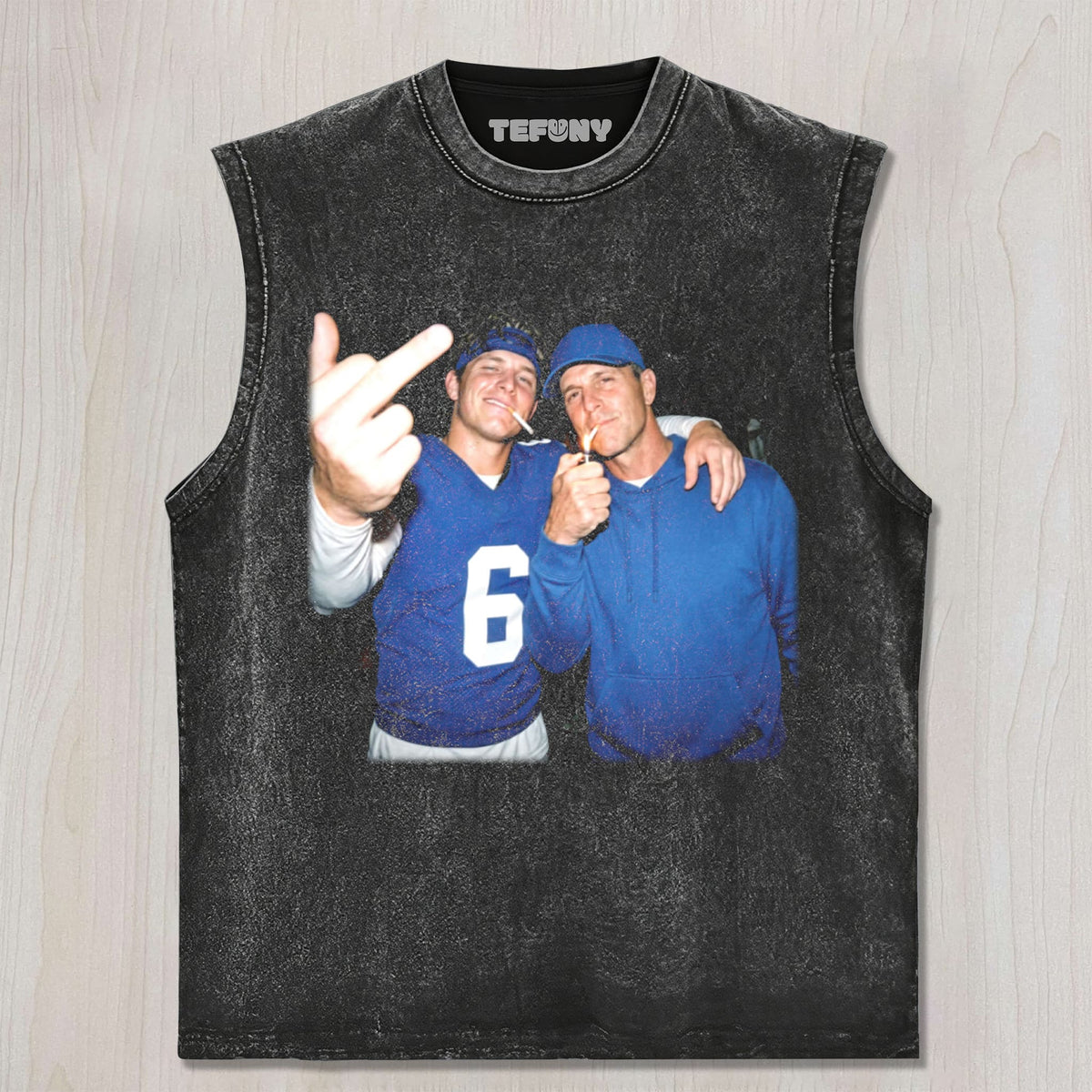 JOHN HARBAUGH & JD6 GIANTS FOOTBALL TEE V2 UNISEX TEE, TANK TOP, LAYERED LS, SWEATSHIRT & HOODIE