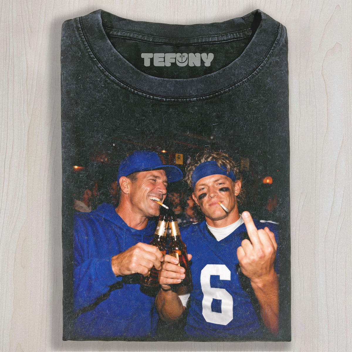 JOHN HARBAUGH & JD6 GIANTS FOOTBALL TEE V3 UNISEX TEE, TANK TOP, LAYERED LS, SWEATSHIRT & HOODIE