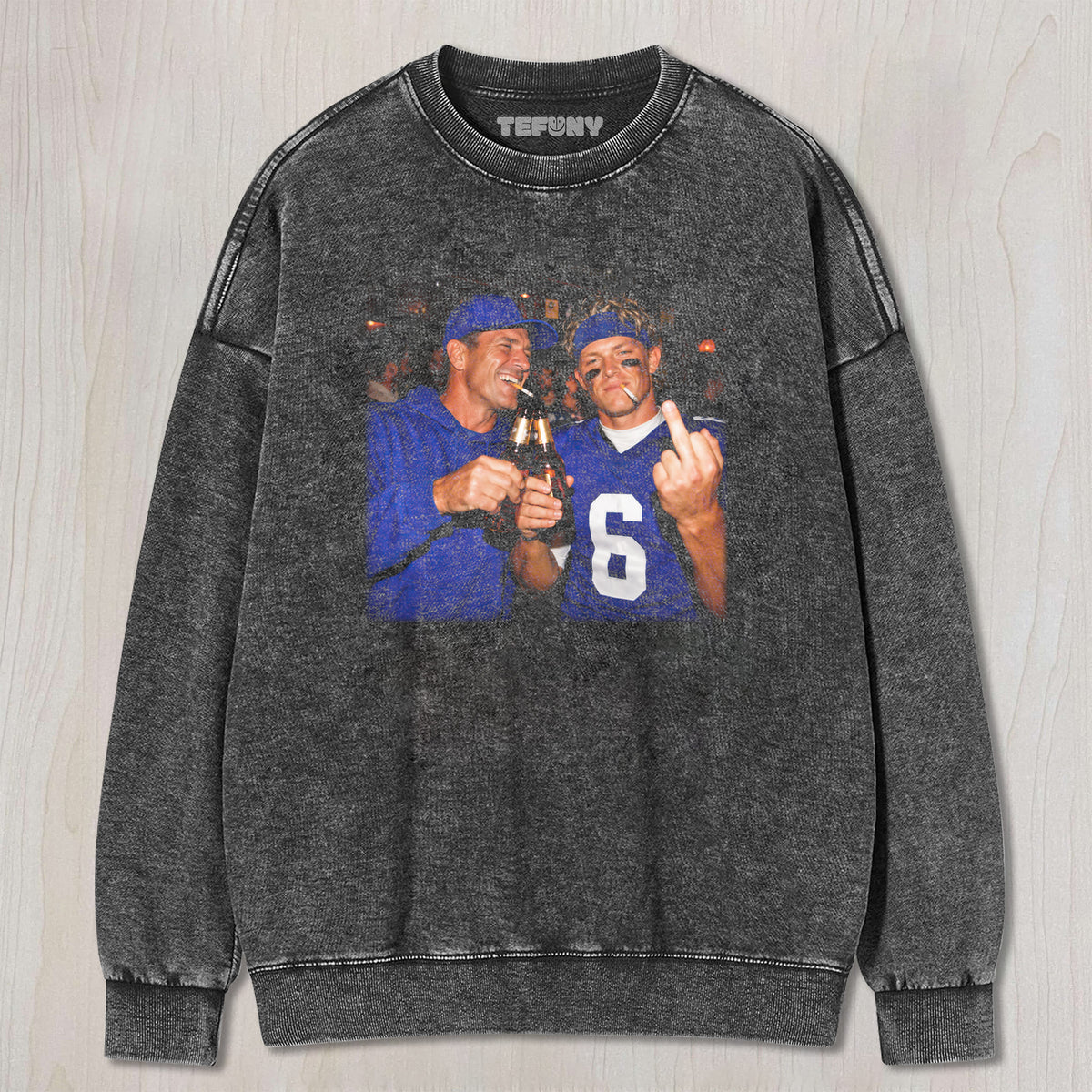 JOHN HARBAUGH & JD6 GIANTS FOOTBALL TEE V3 UNISEX TEE, TANK TOP, LAYERED LS, SWEATSHIRT & HOODIE