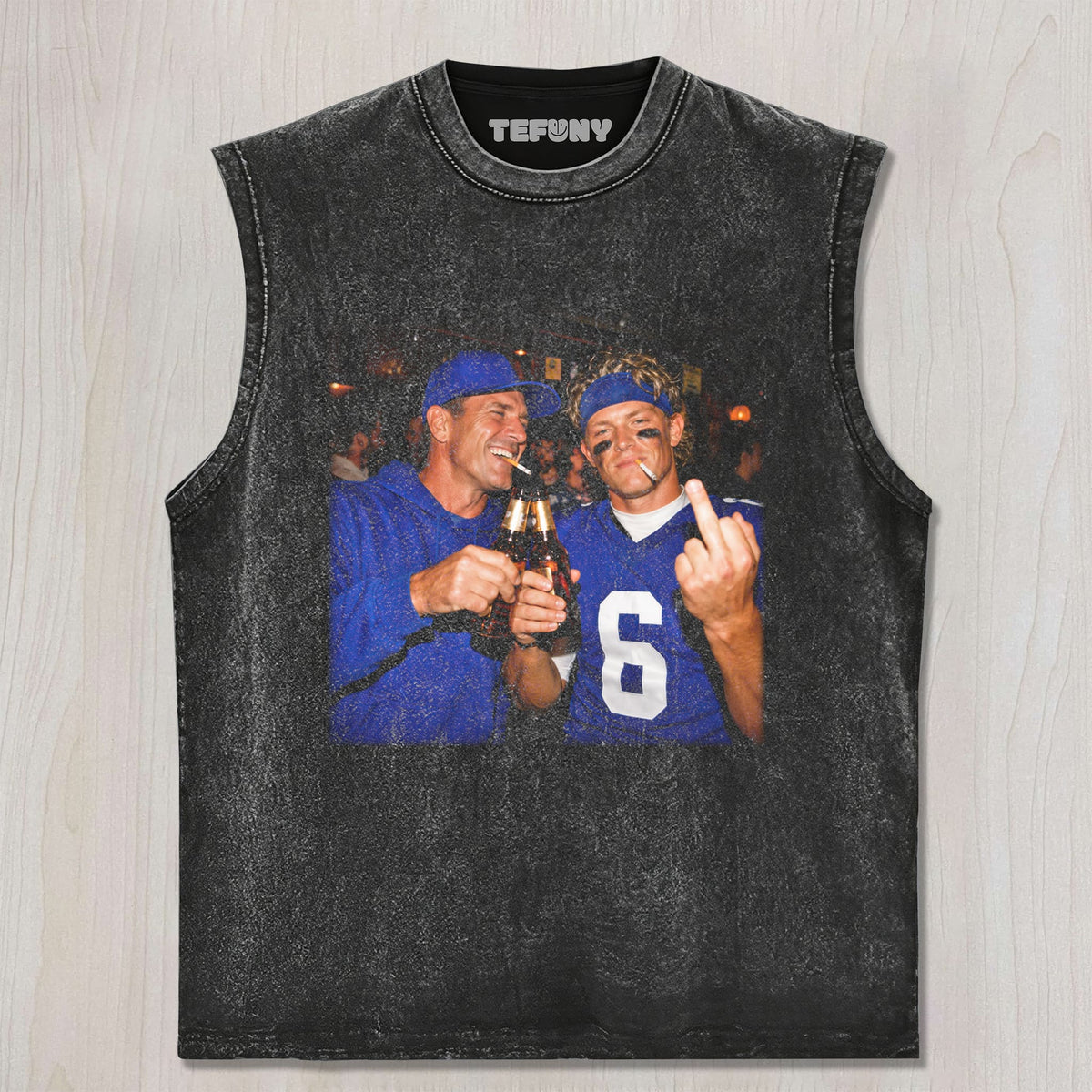 JOHN HARBAUGH & JD6 GIANTS FOOTBALL TEE V3 UNISEX TEE, TANK TOP, LAYERED LS, SWEATSHIRT & HOODIE